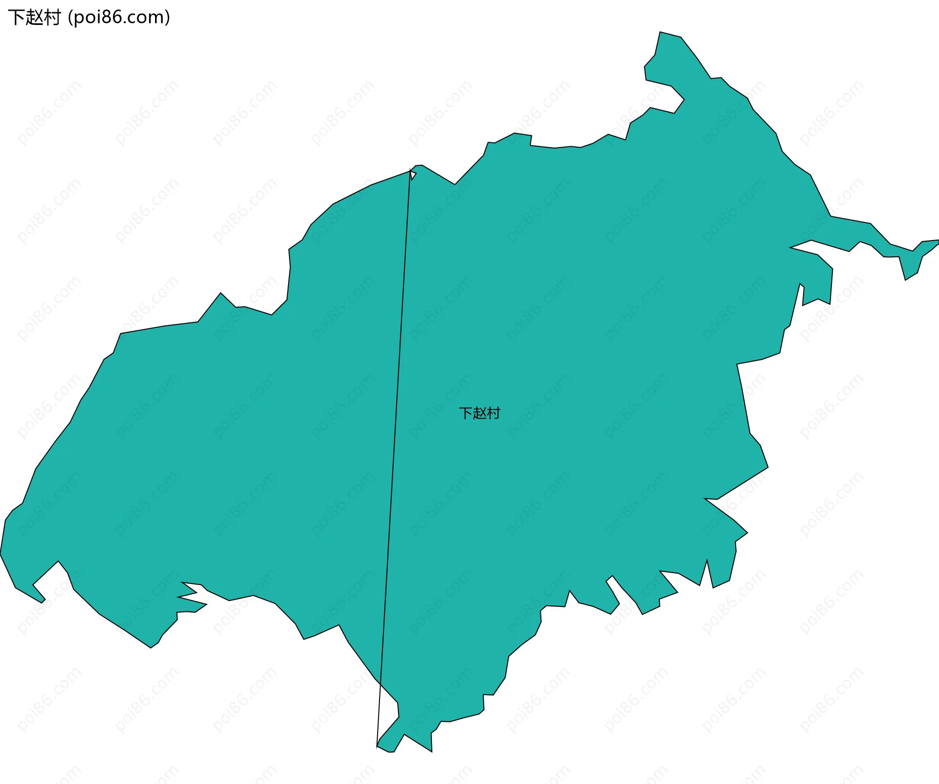 下赵村边界地图