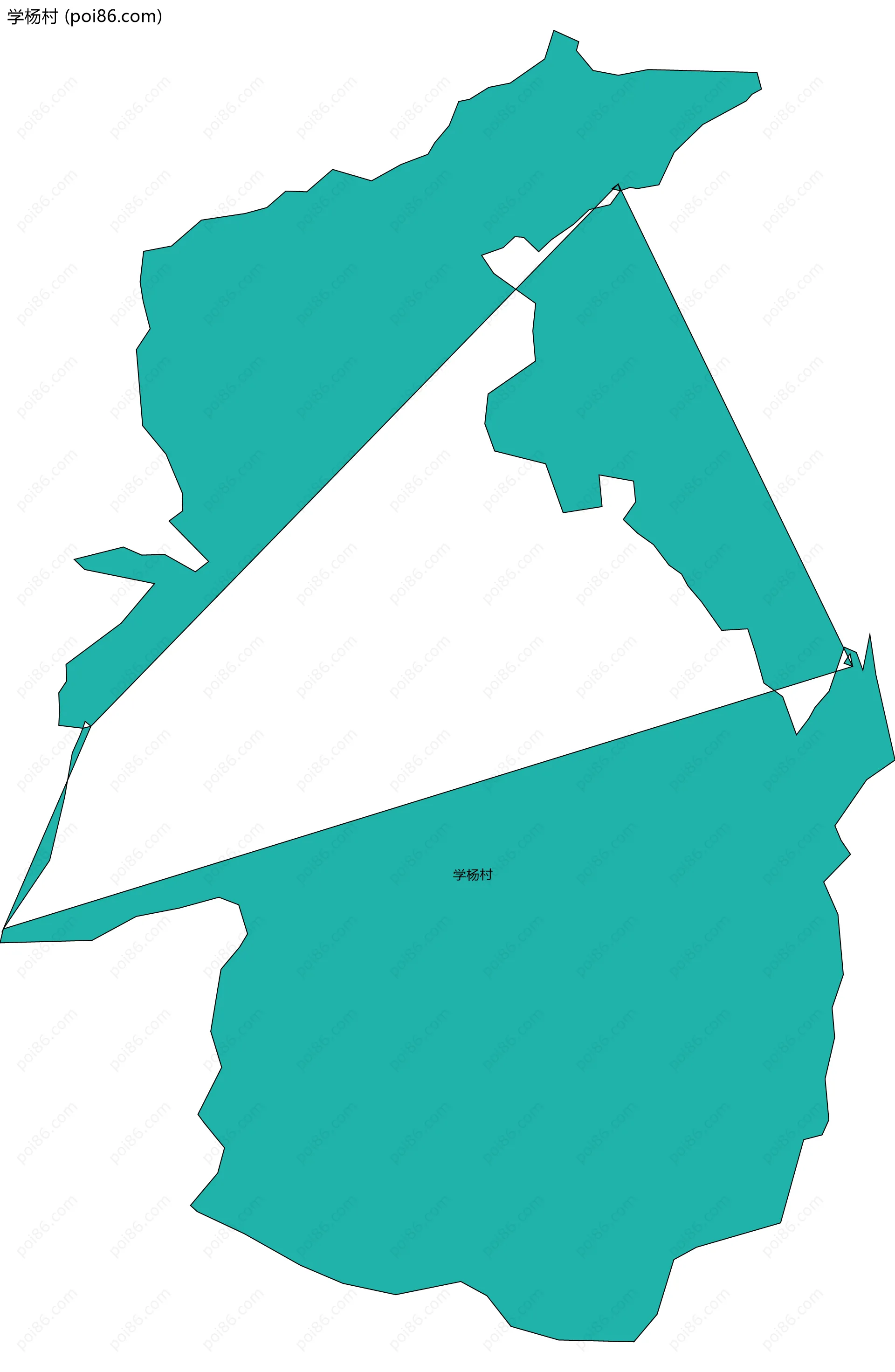 学杨村边界地图