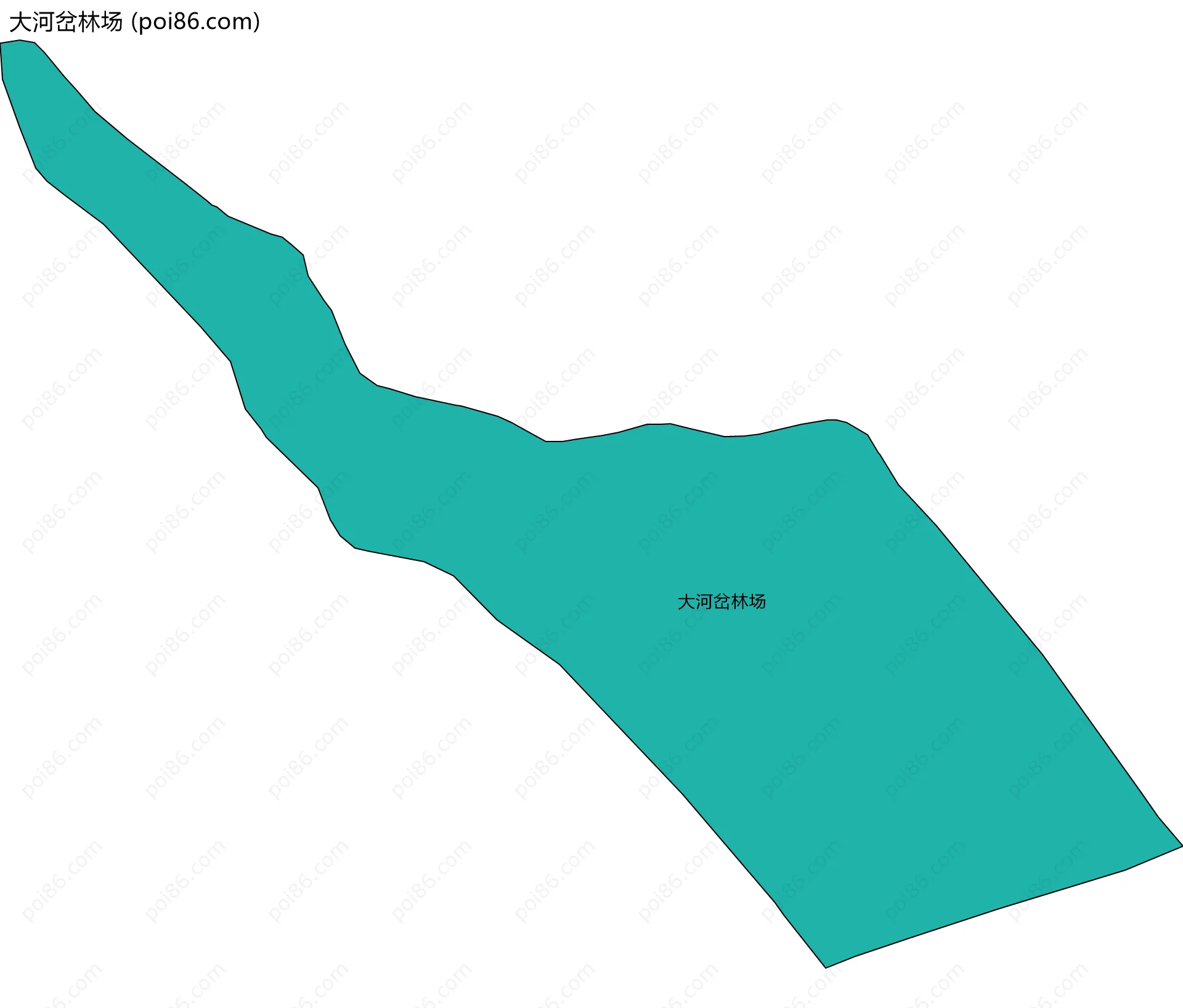 大河岔林场边界地图