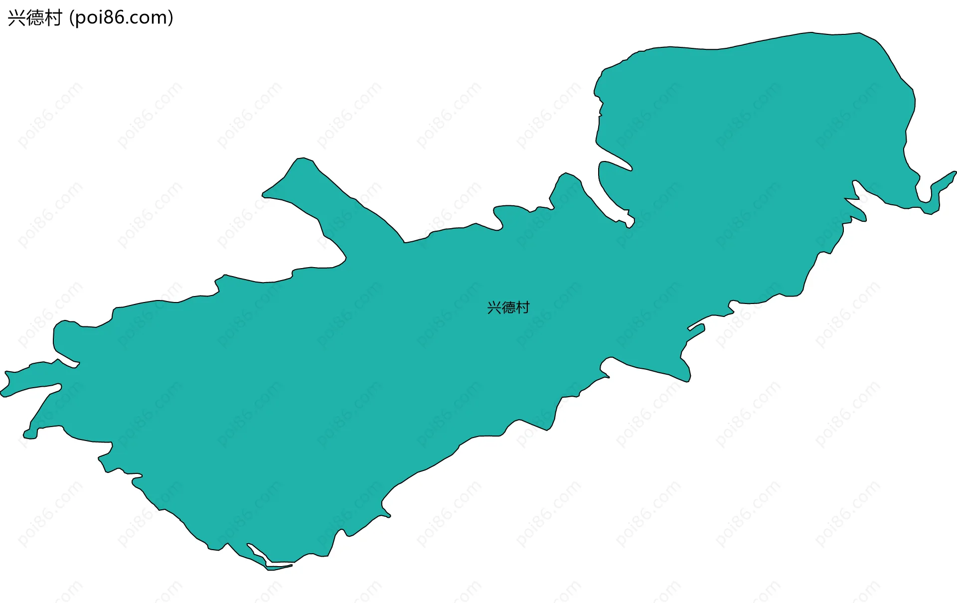 兴德村边界地图