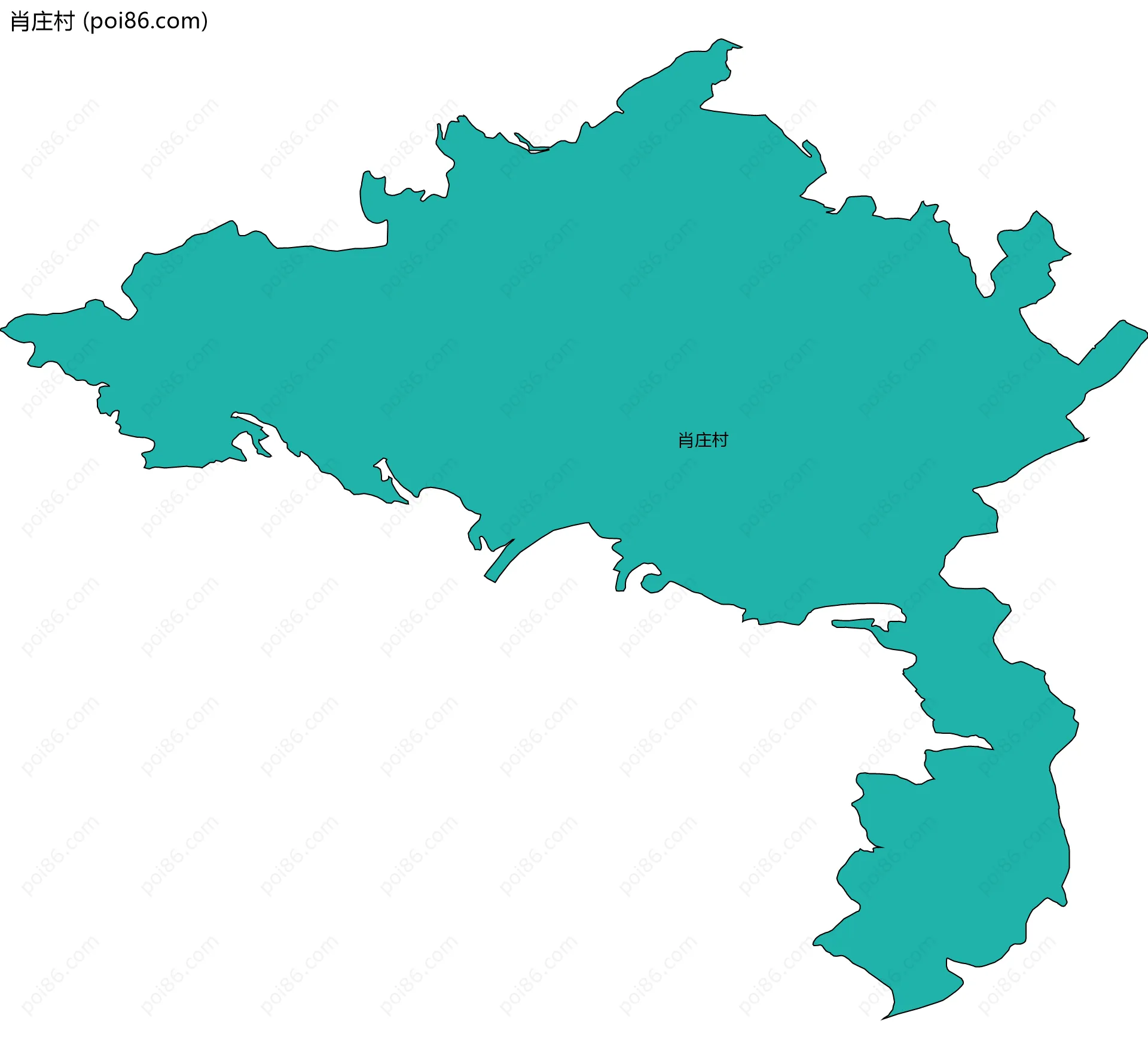 肖庄村边界地图