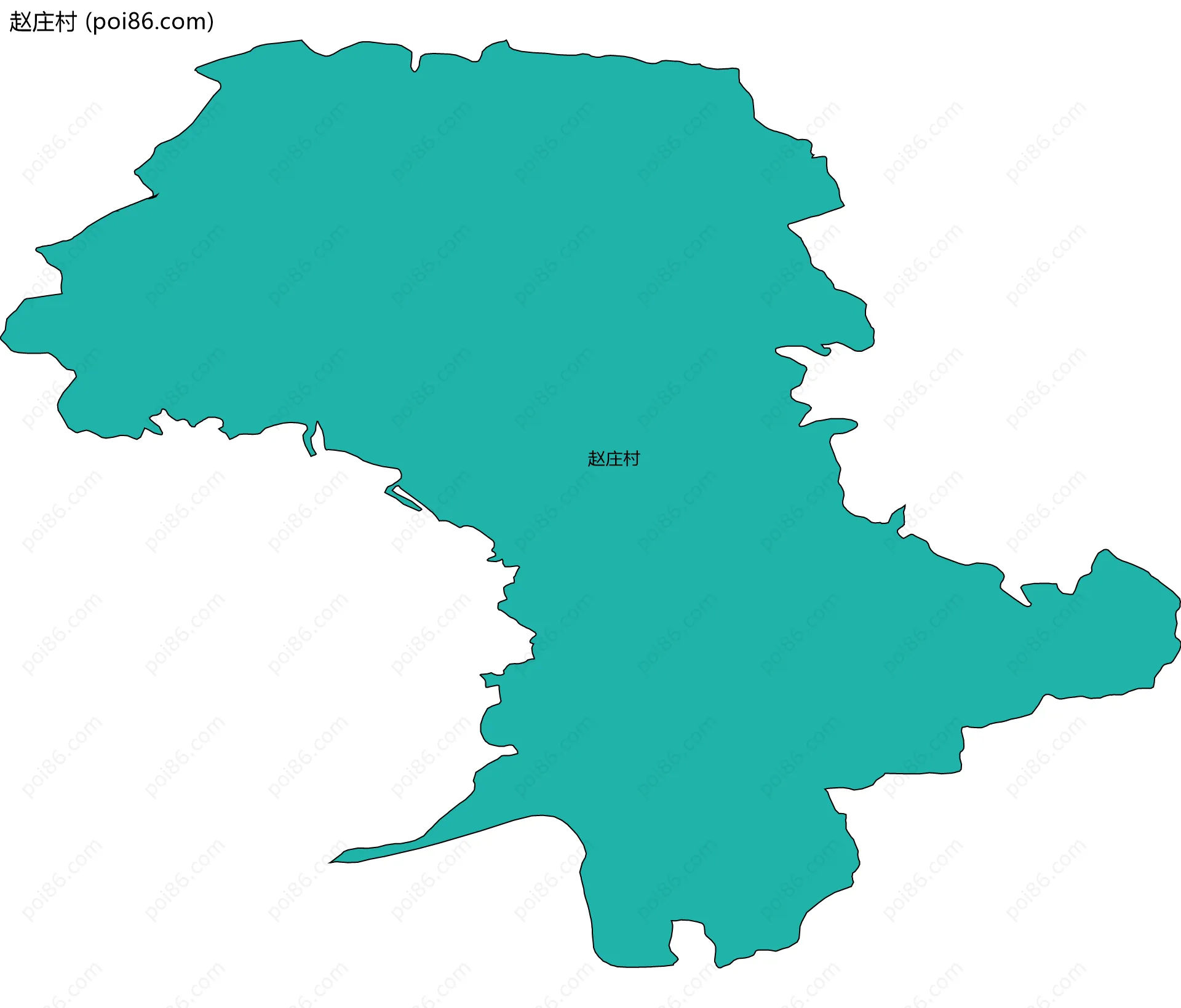 赵庄村边界地图