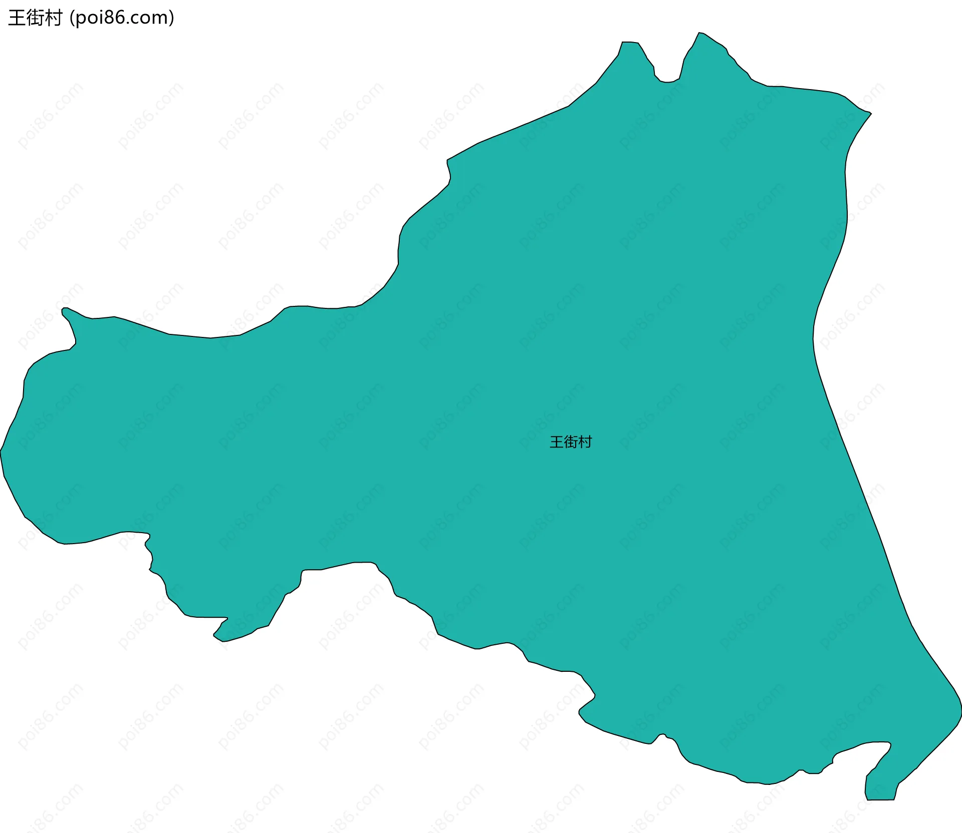 王街村边界地图