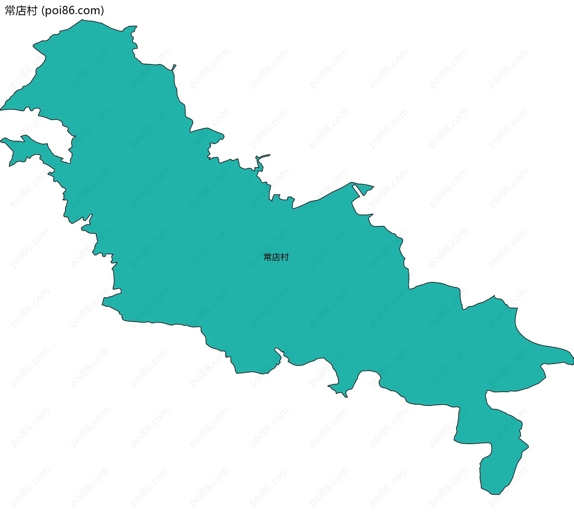 常店村边界地图