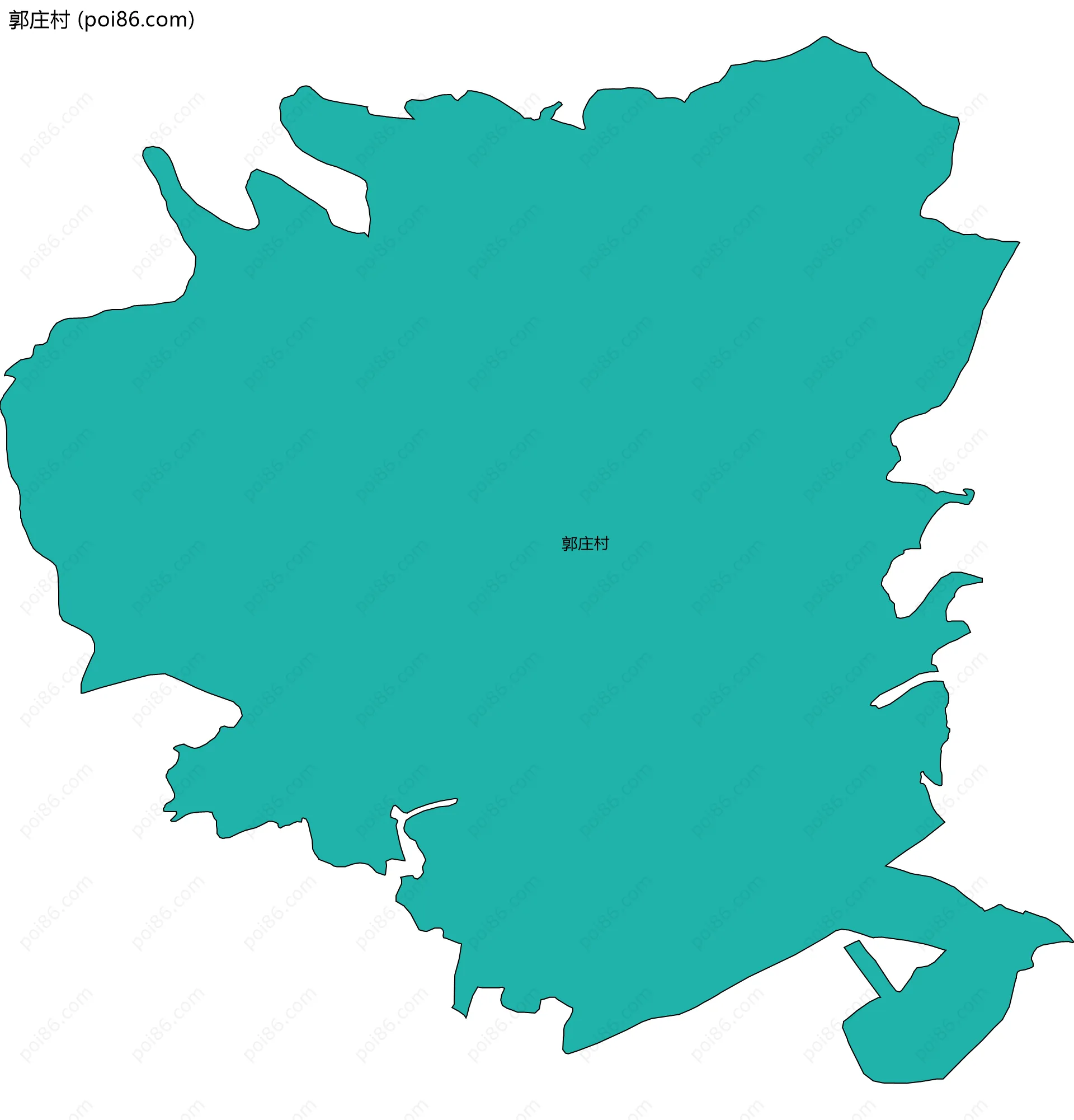 郭庄村边界地图