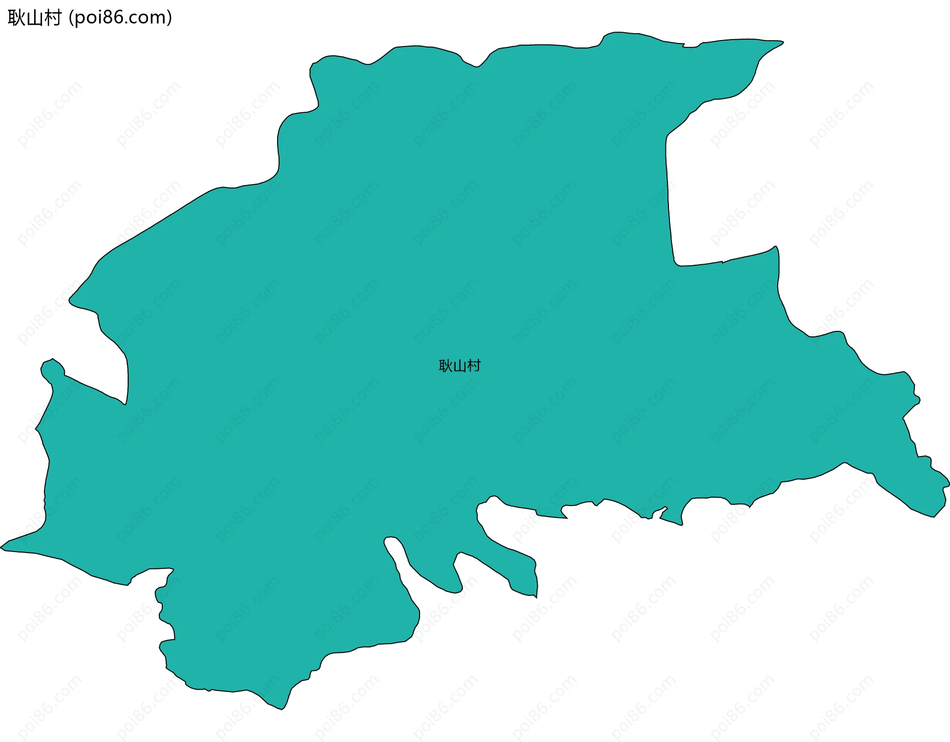 耿山村边界地图