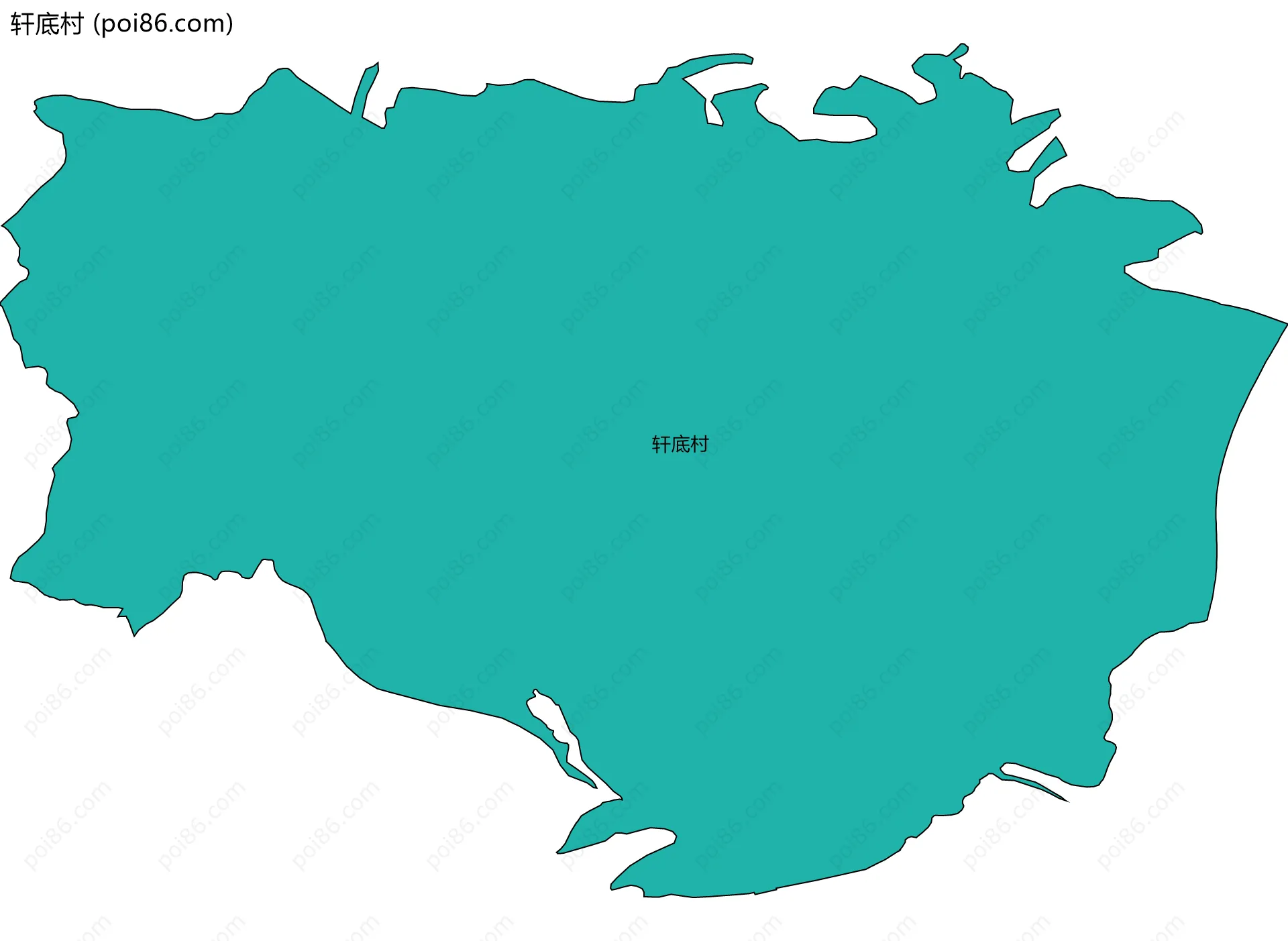 轩底村边界地图