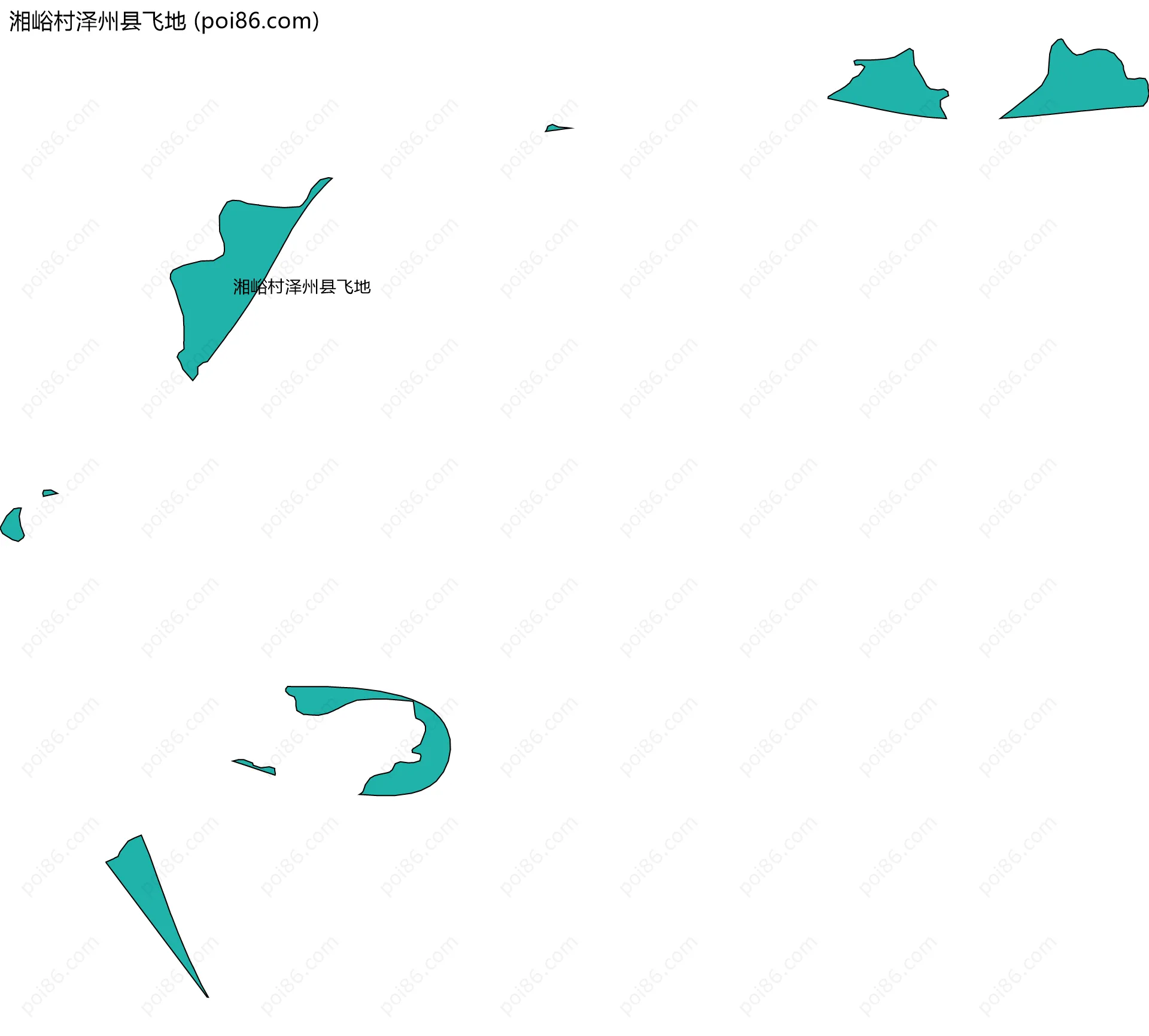 湘峪村泽州县飞地边界地图