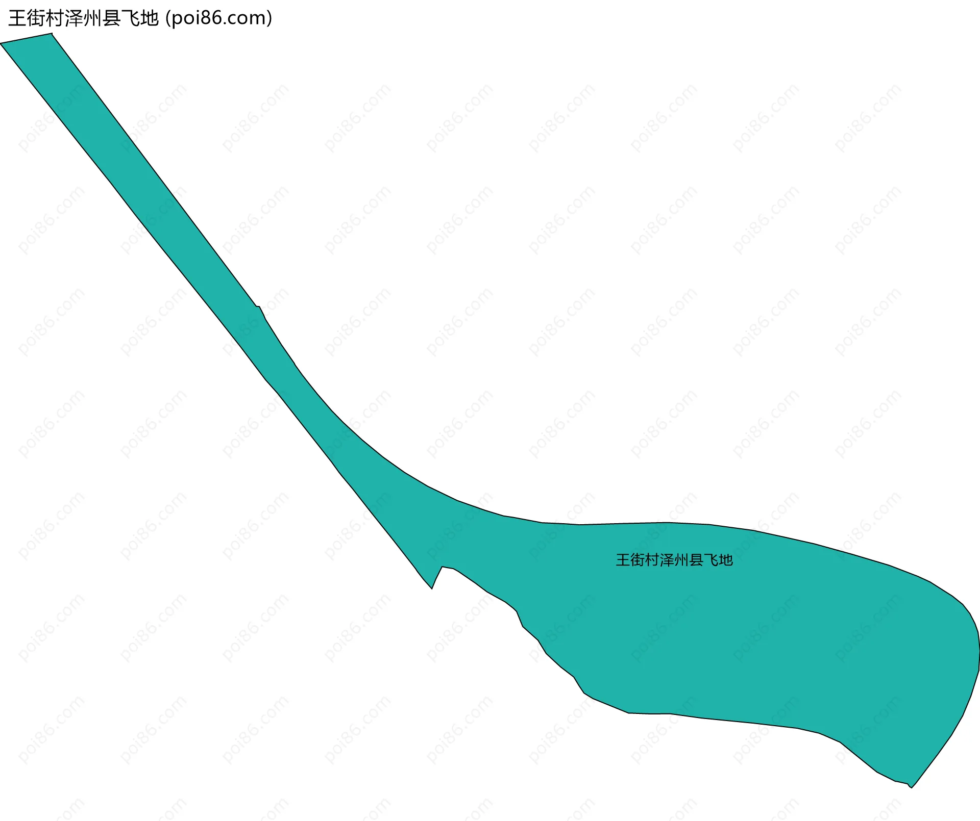 王街村泽州县飞地边界地图