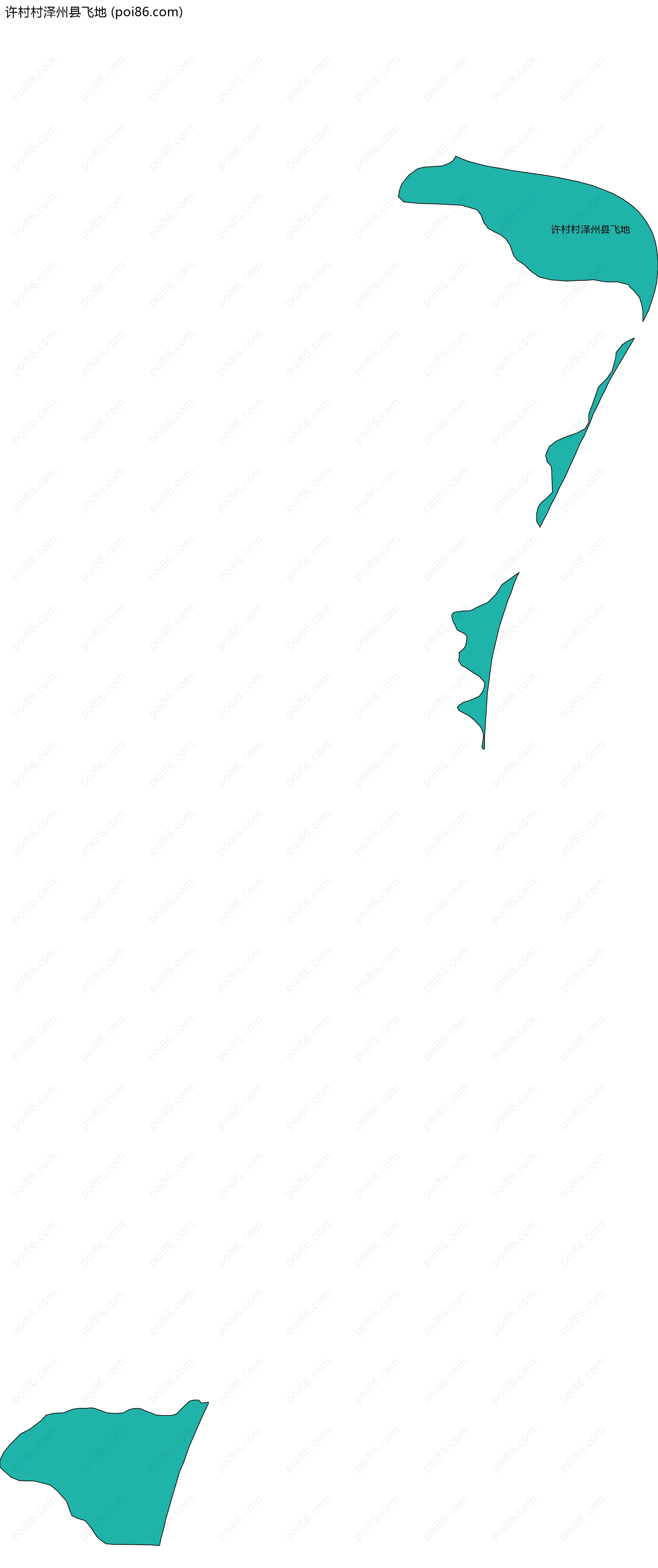 许村村泽州县飞地边界地图