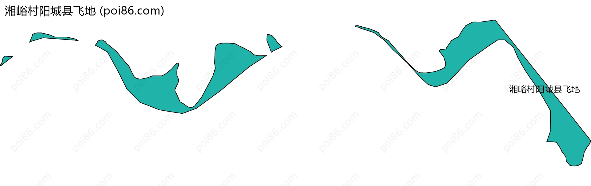 湘峪村阳城县飞地边界地图