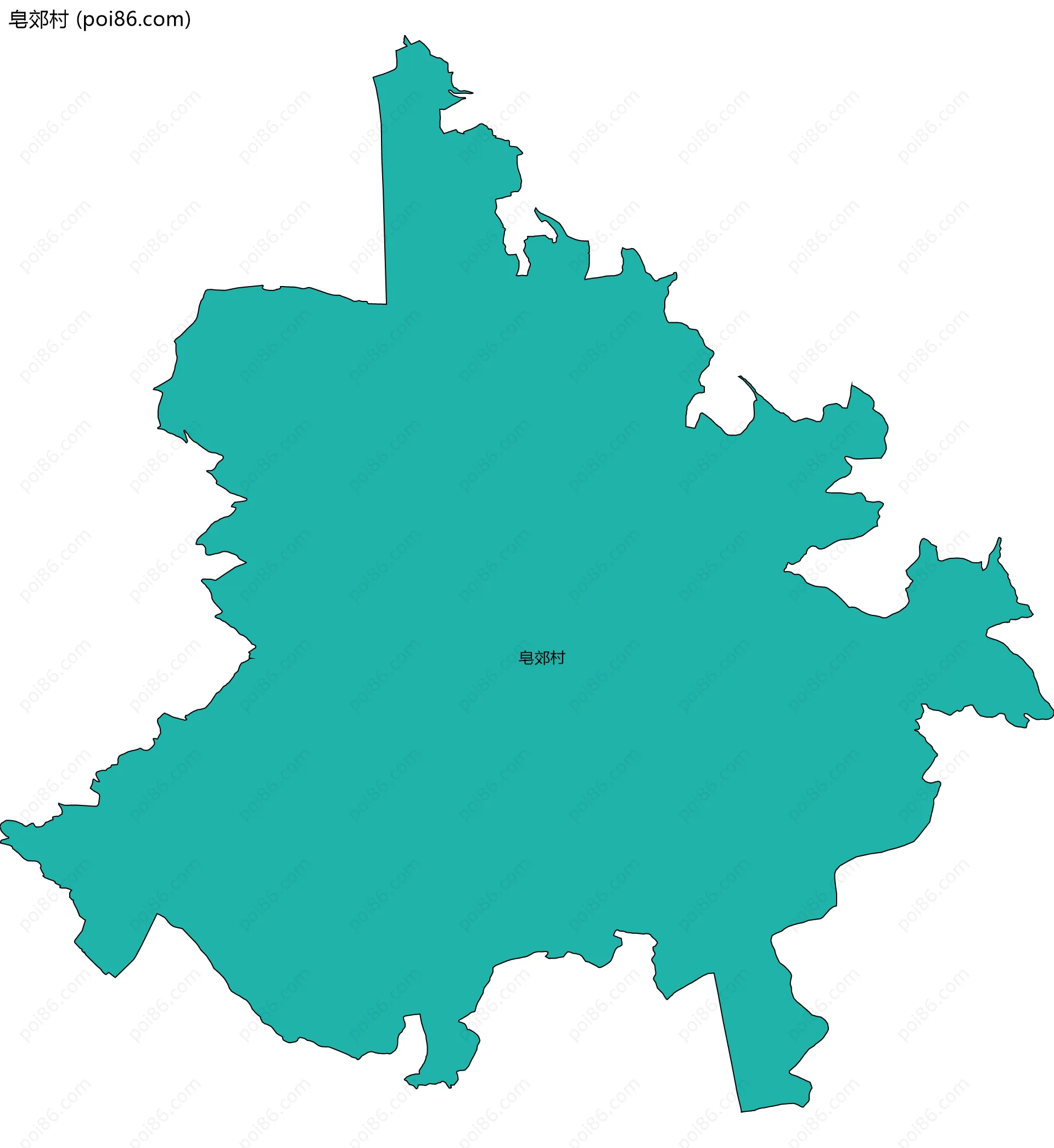 皂郊村边界地图
