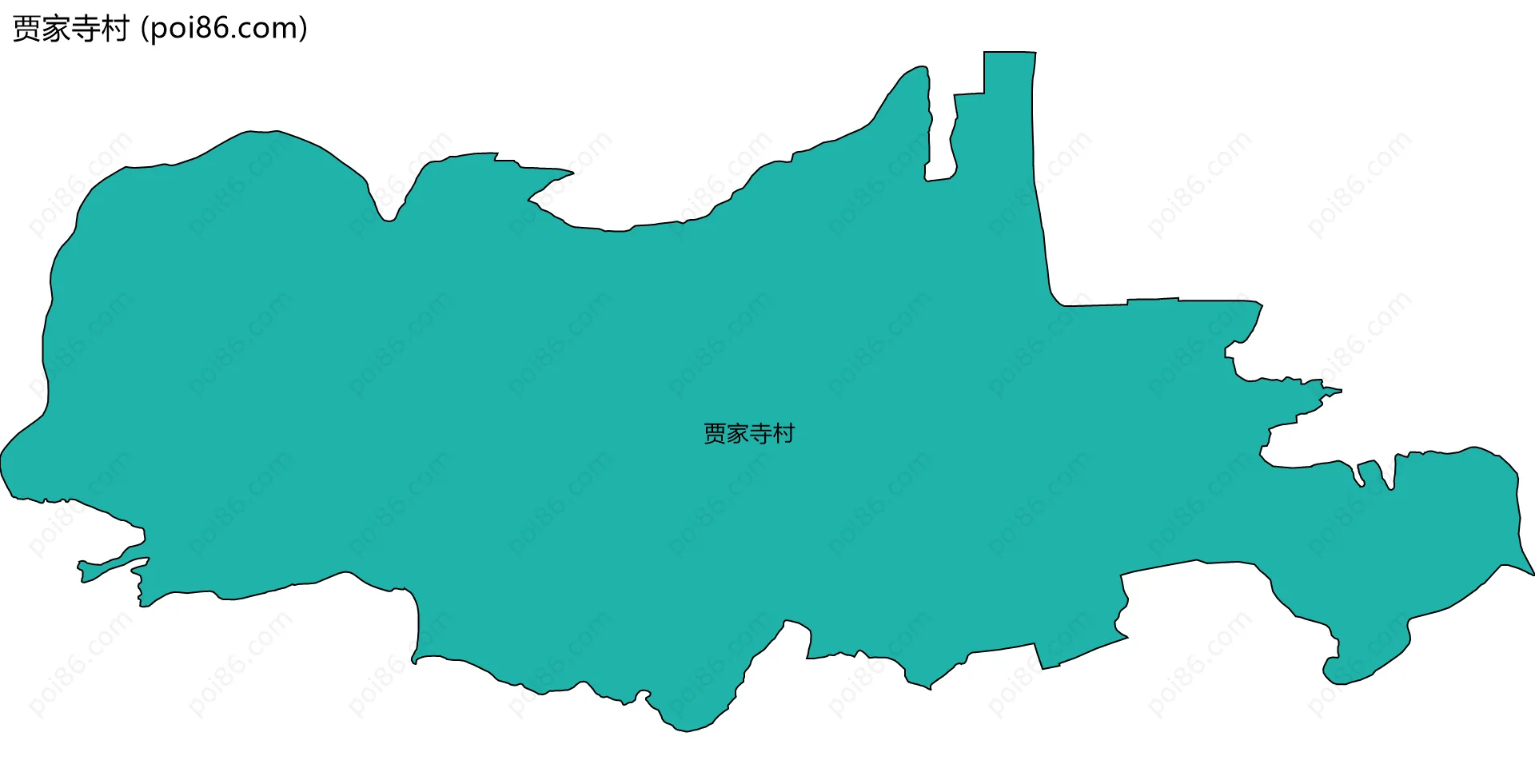 贾家寺村边界地图
