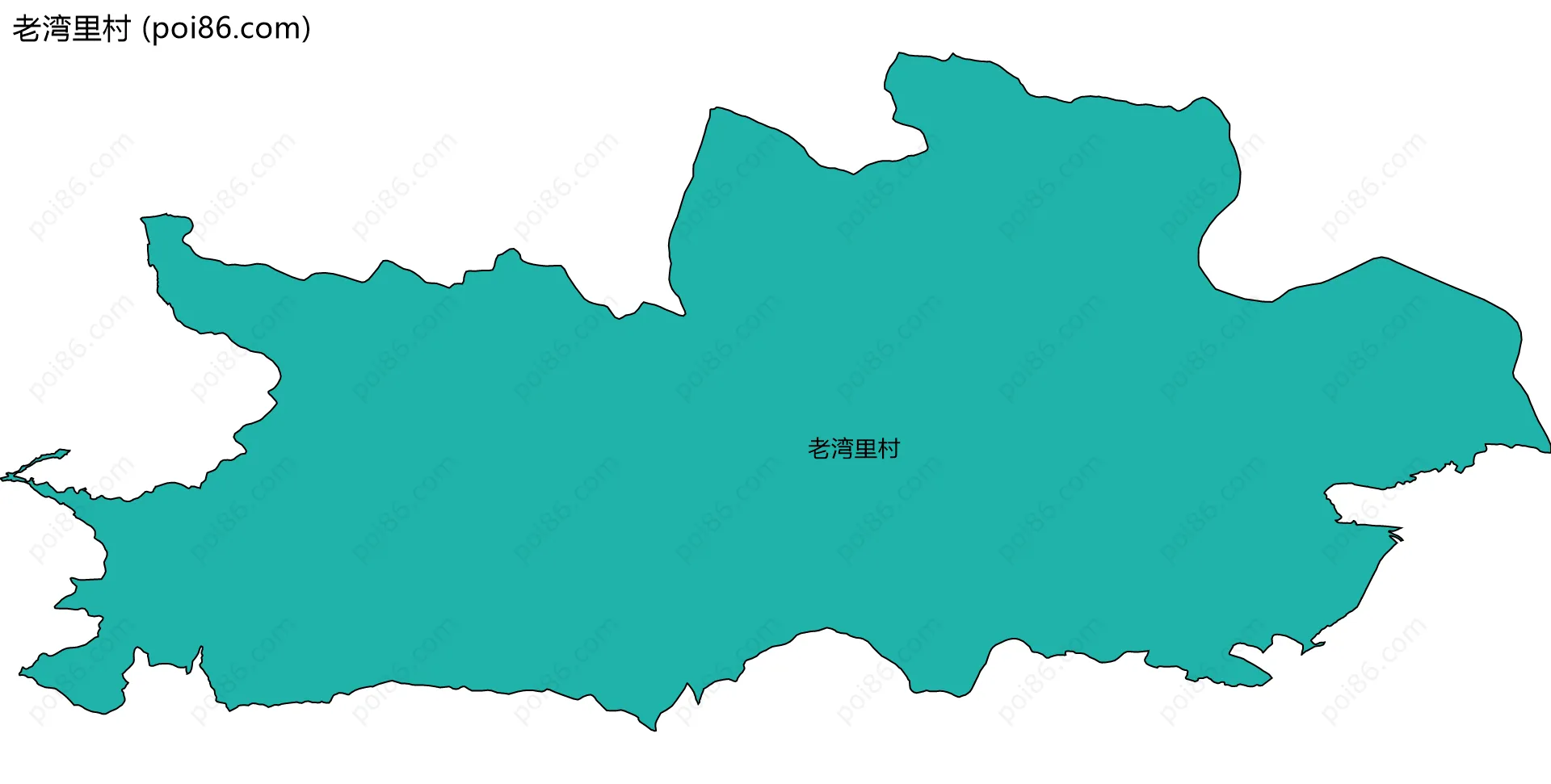 老湾里村边界地图