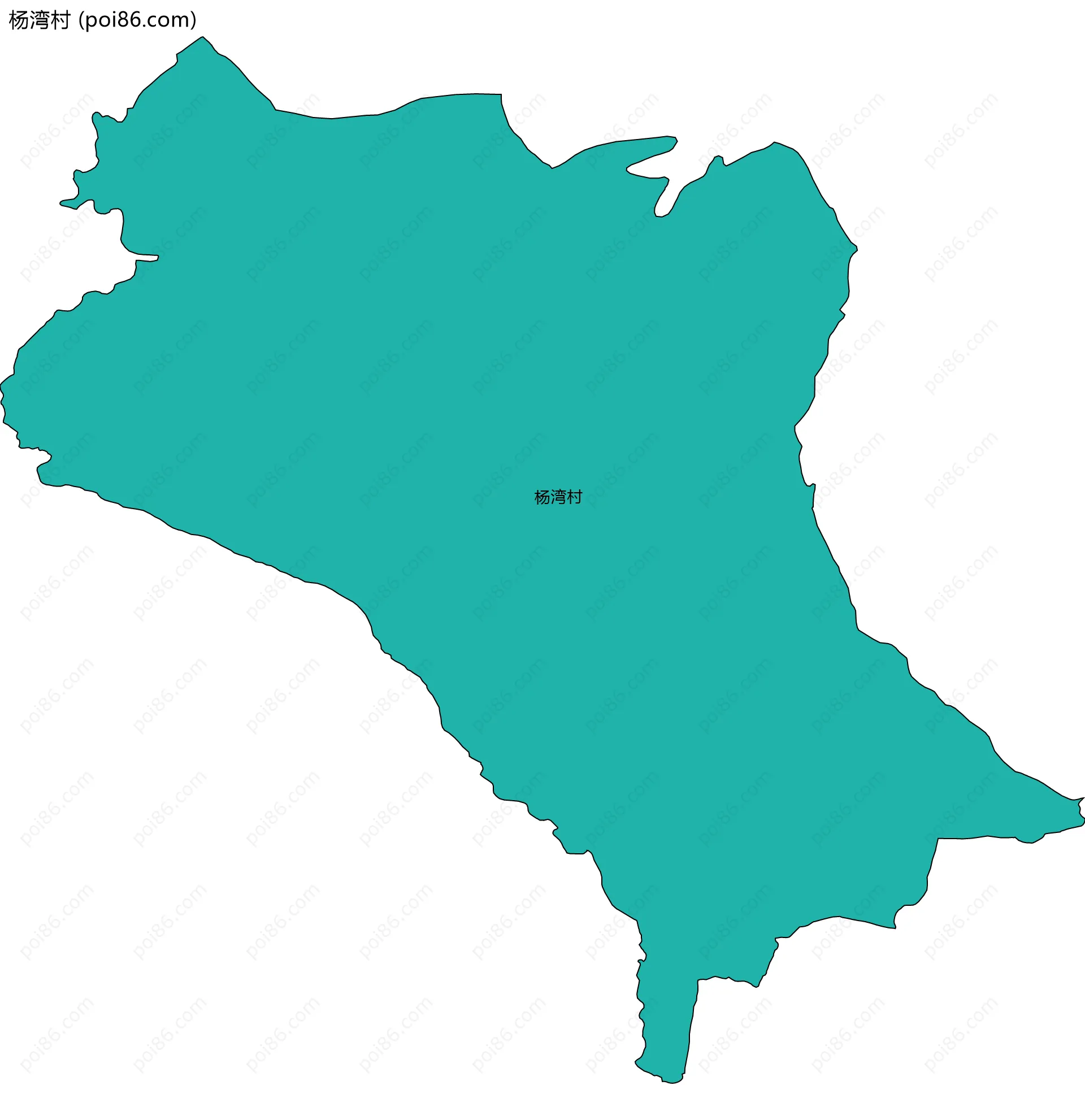 杨湾村边界地图