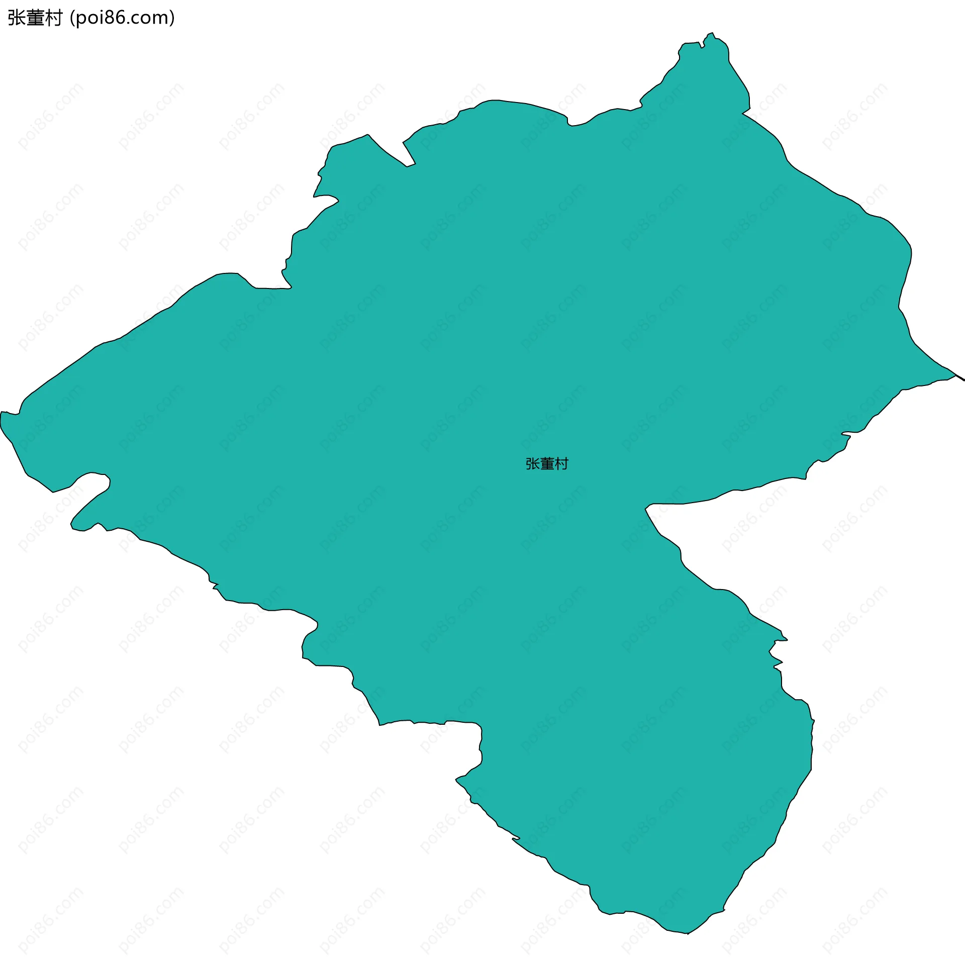 张董村边界地图