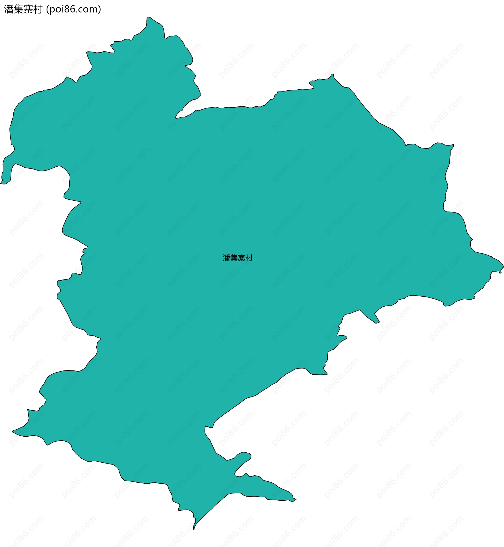 潘集寨村边界地图