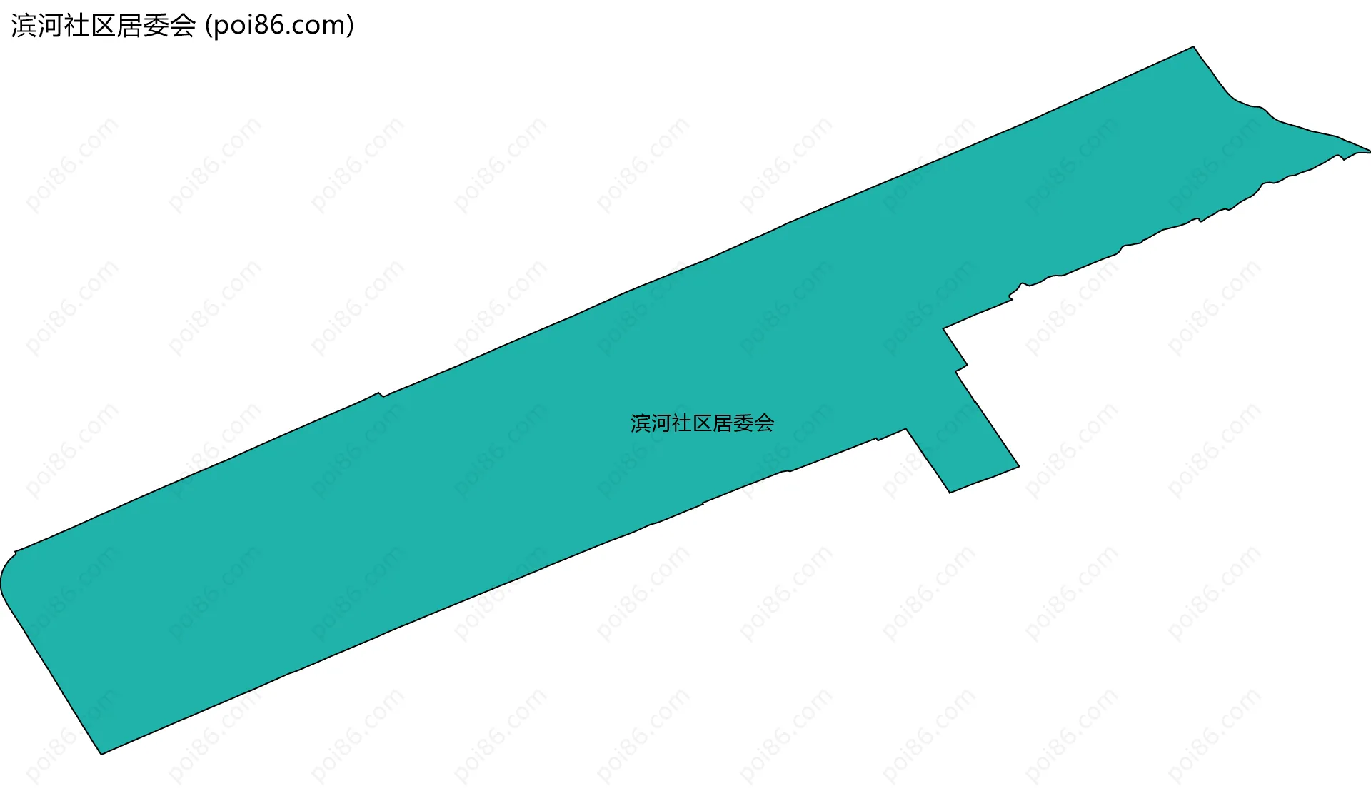 滨河社区居委会边界地图