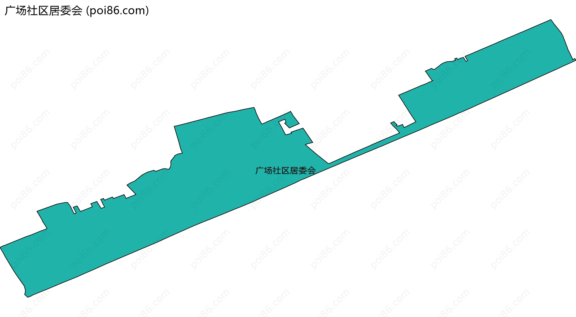 广场社区居委会边界地图
