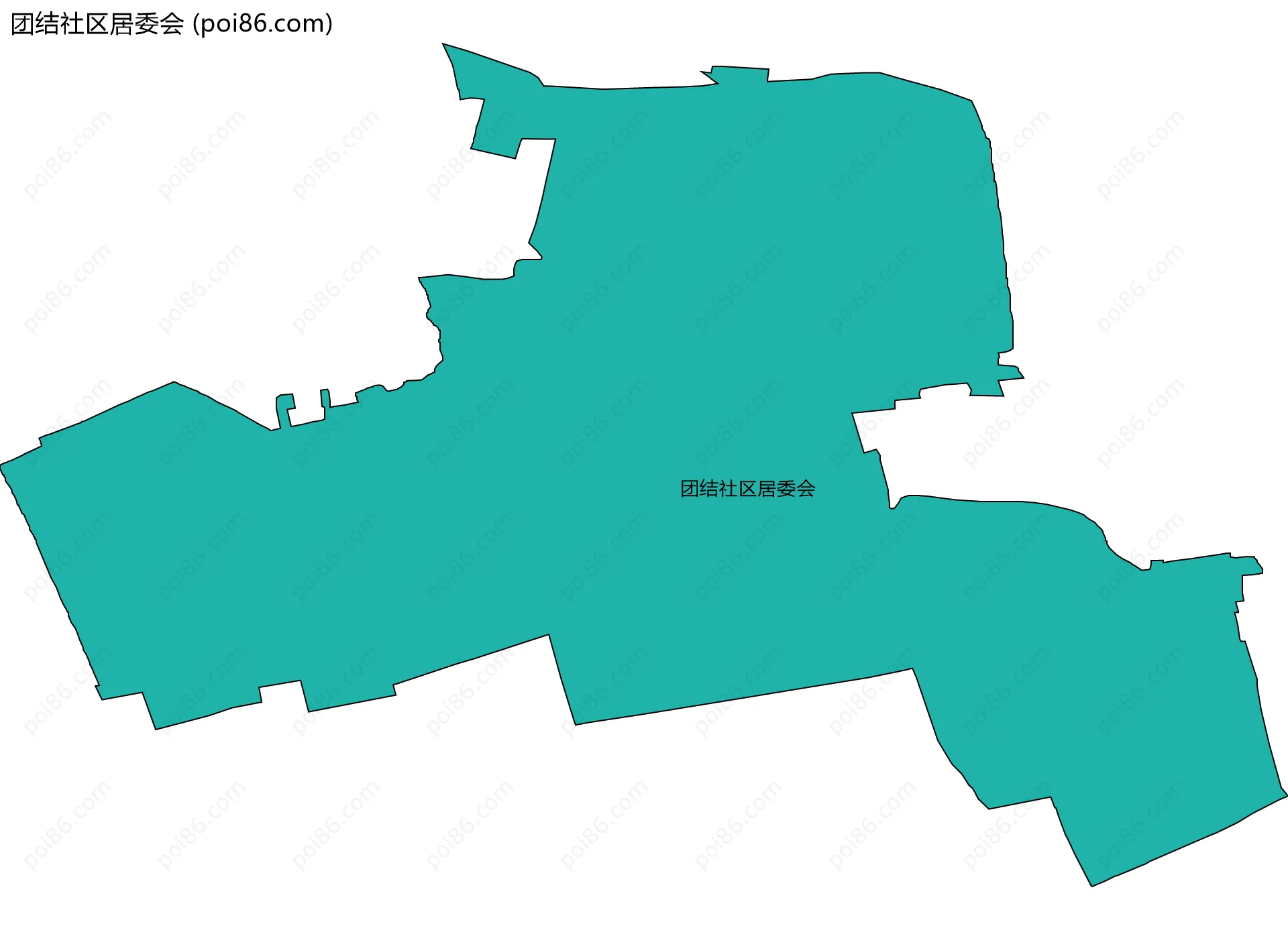 团结社区居委会边界地图
