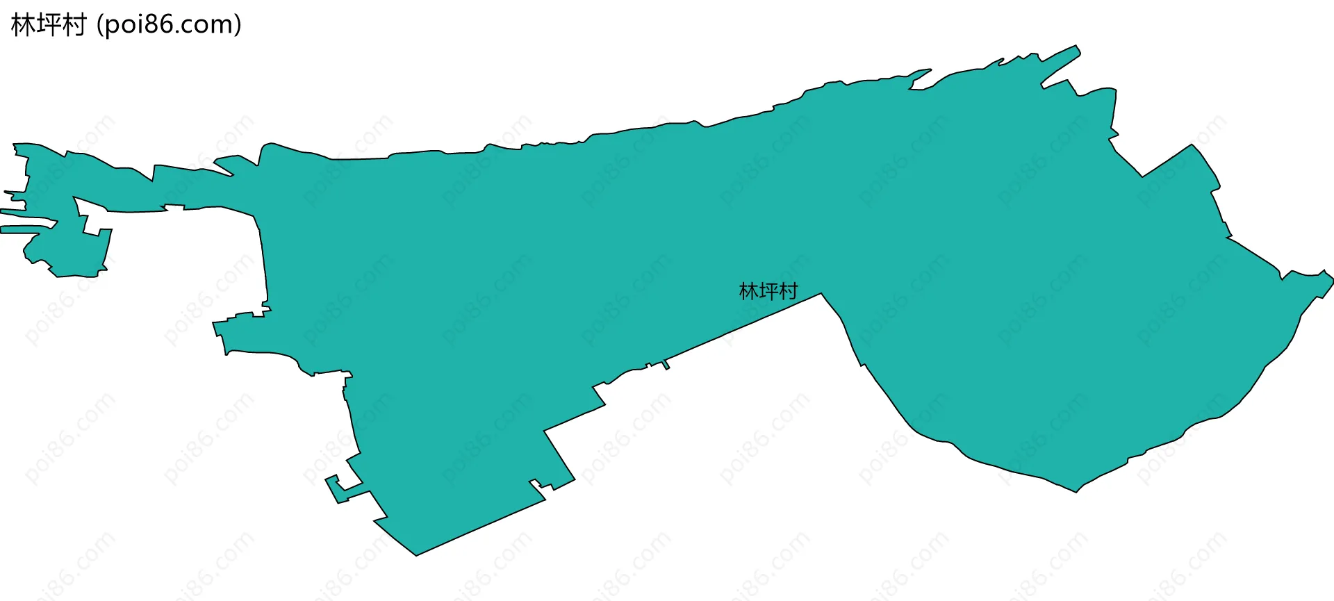 林坪村边界地图