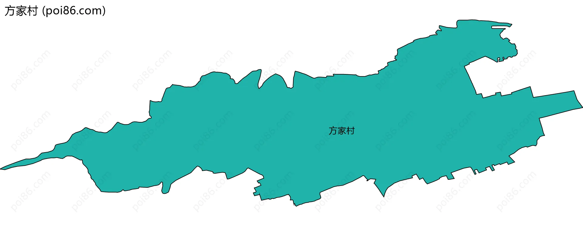 方家村边界地图