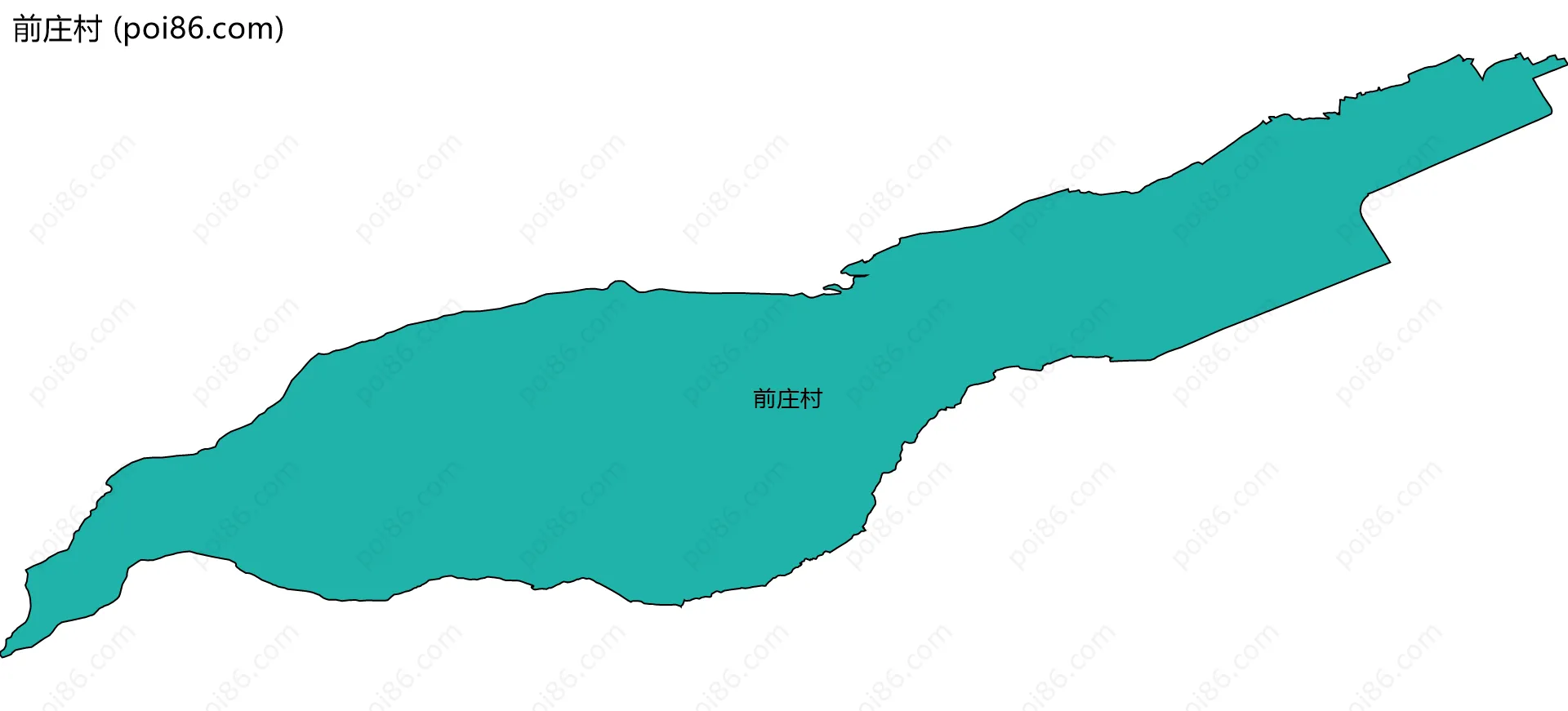 前庄村边界地图