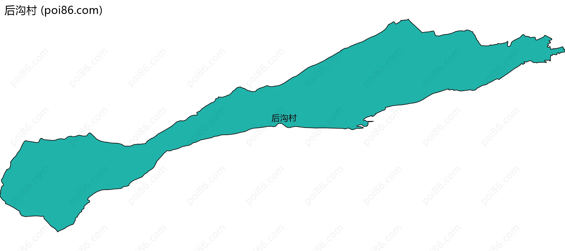 后沟村边界地图