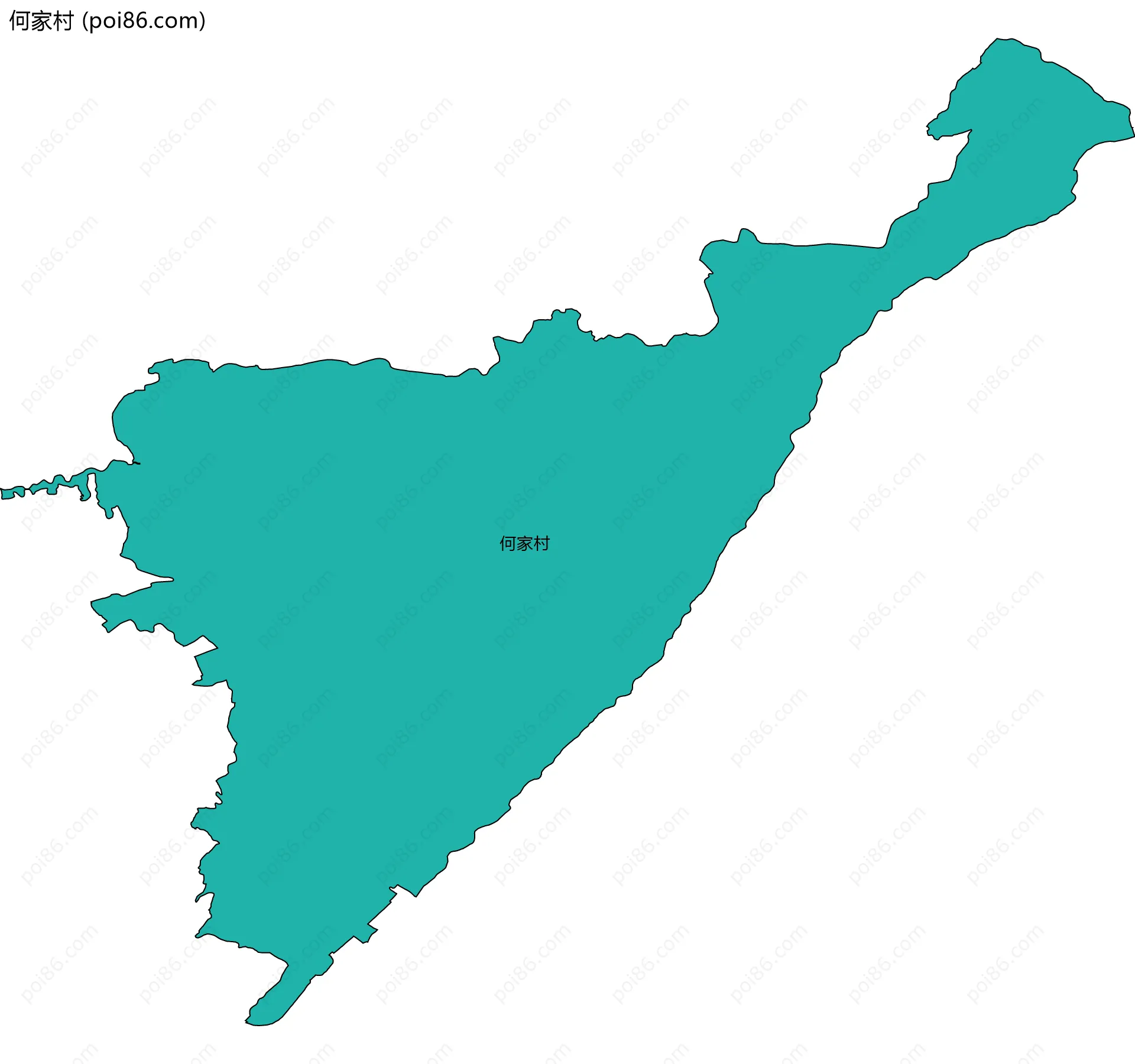 何家村边界地图