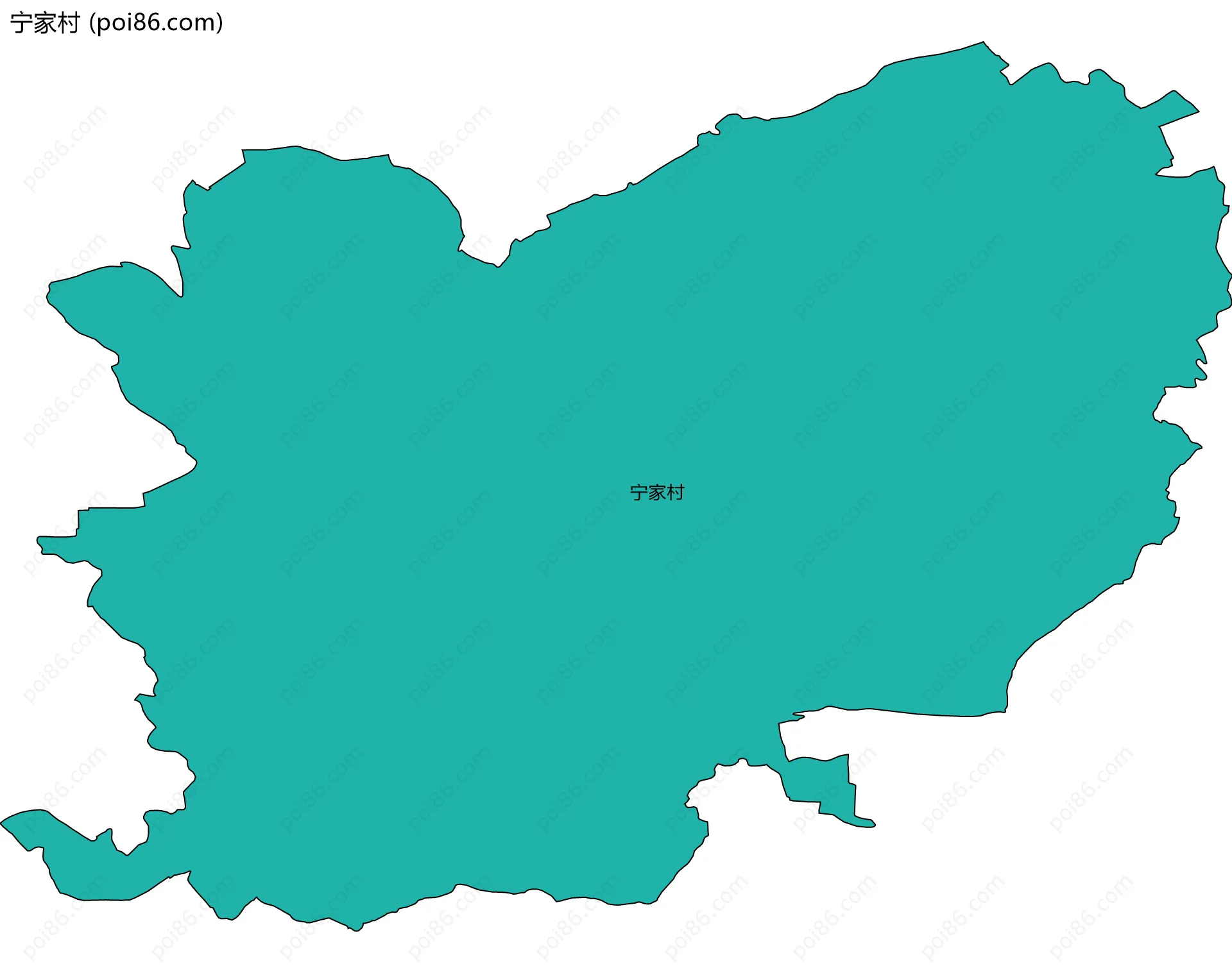 宁家村边界地图