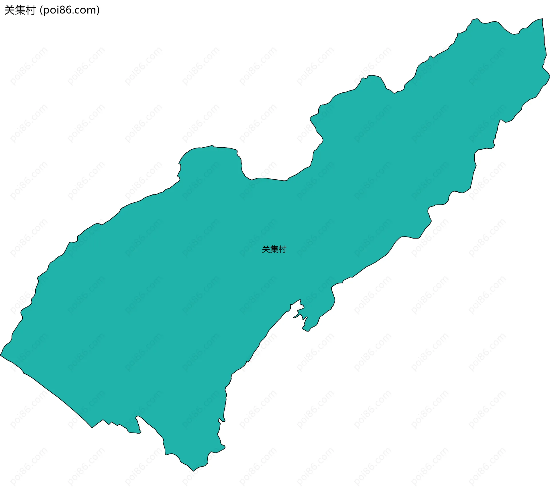 关集村边界地图