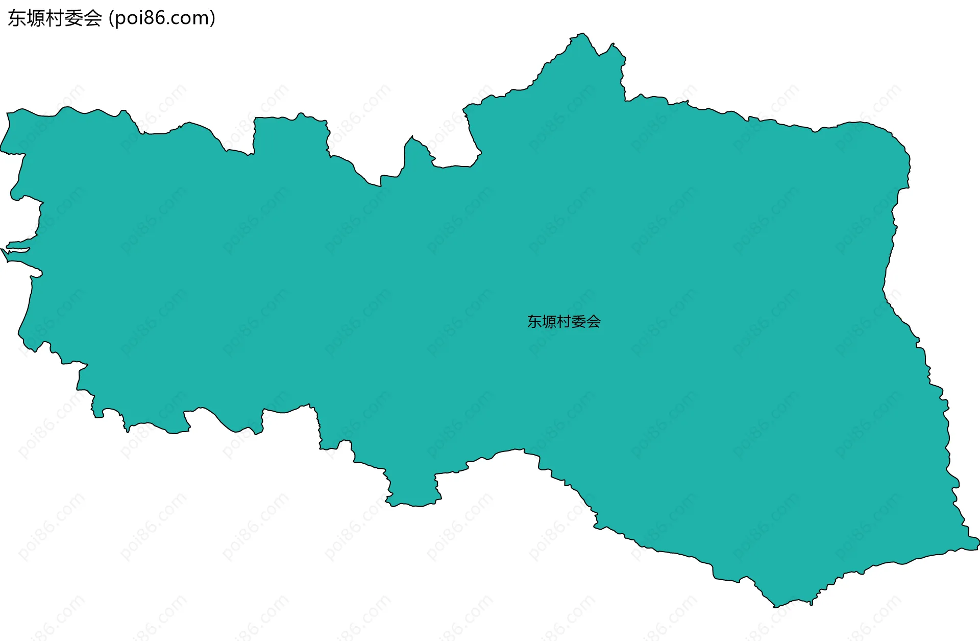 东塬村委会边界地图