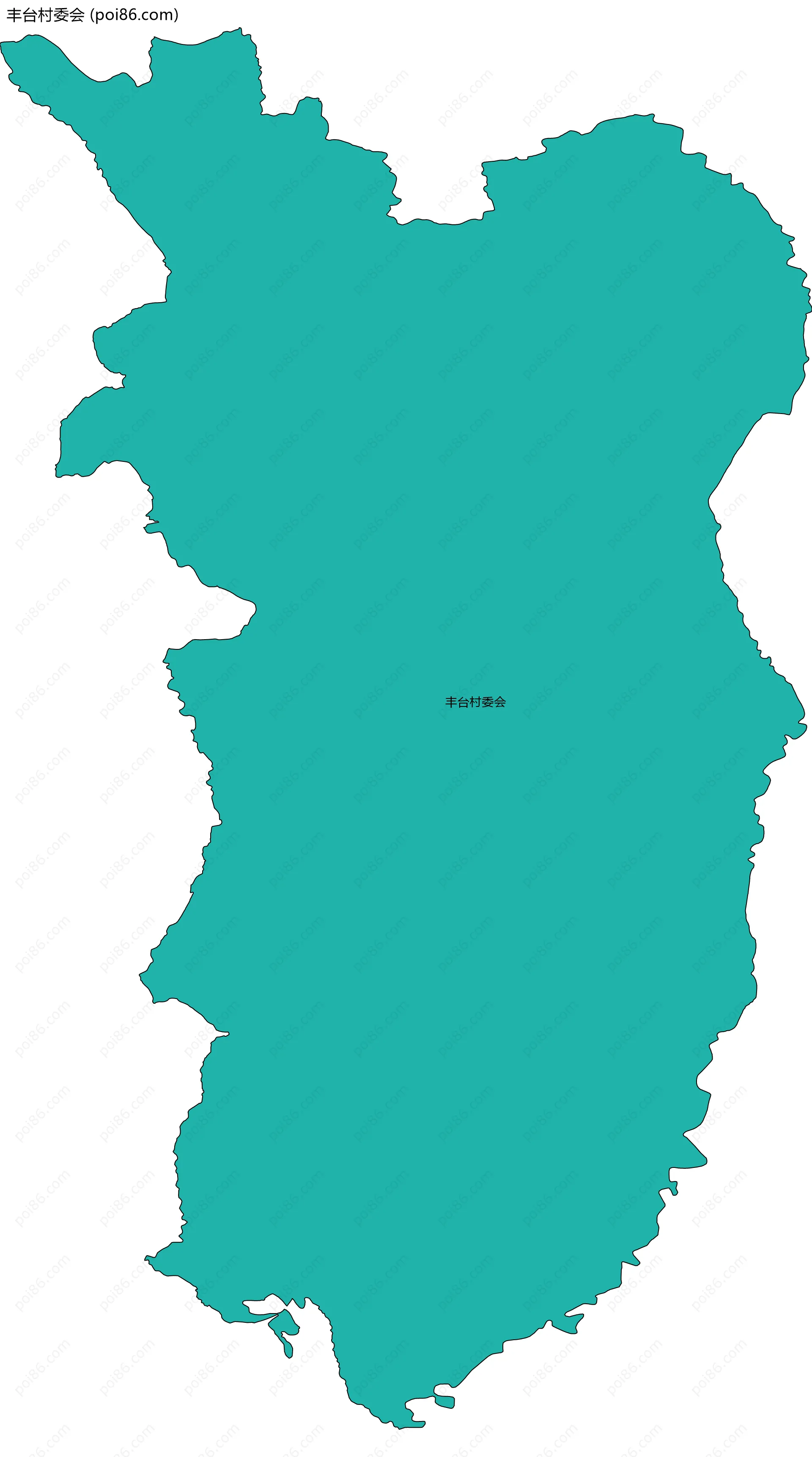 丰台村委会边界地图