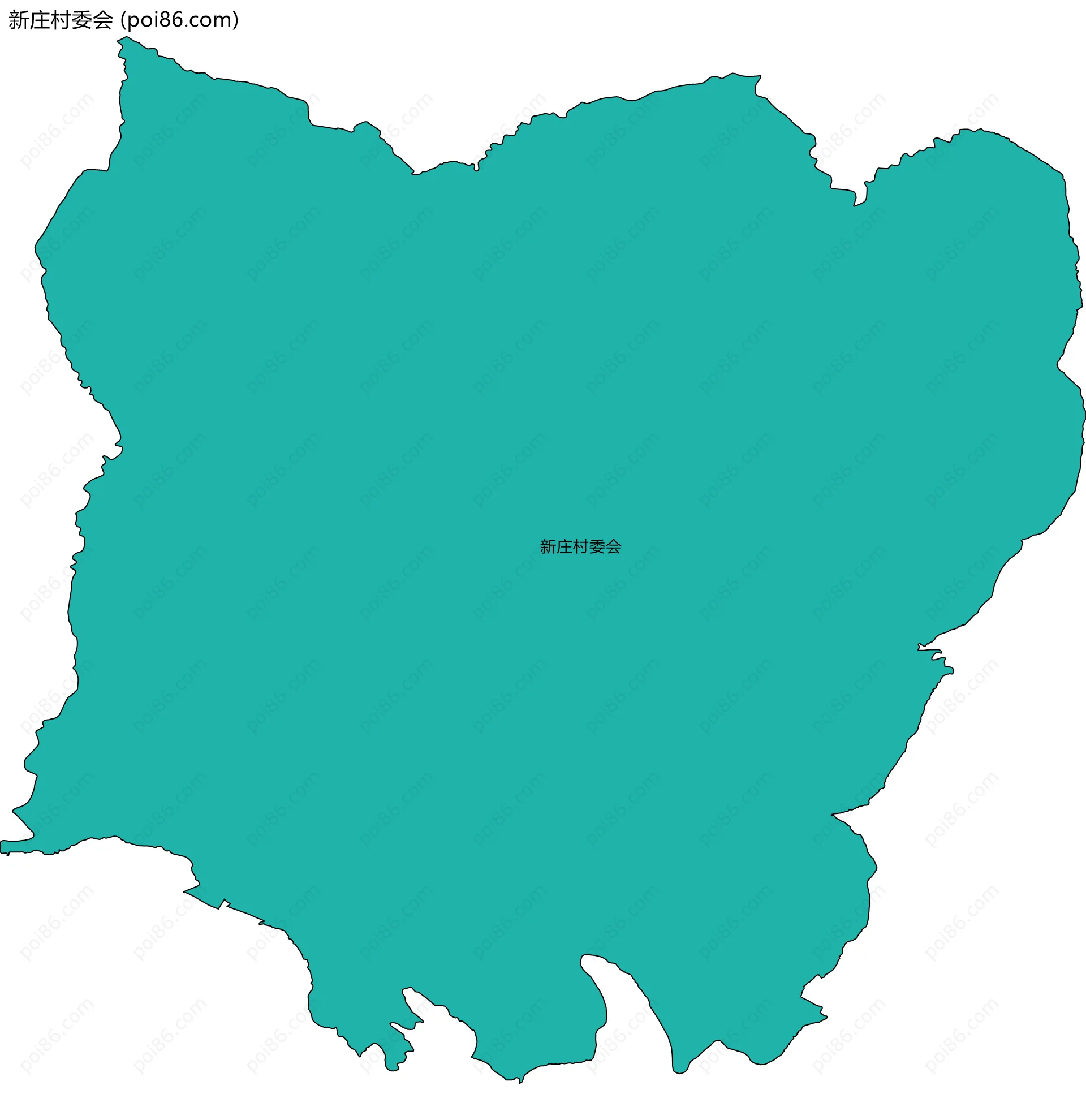 新庄村委会边界地图