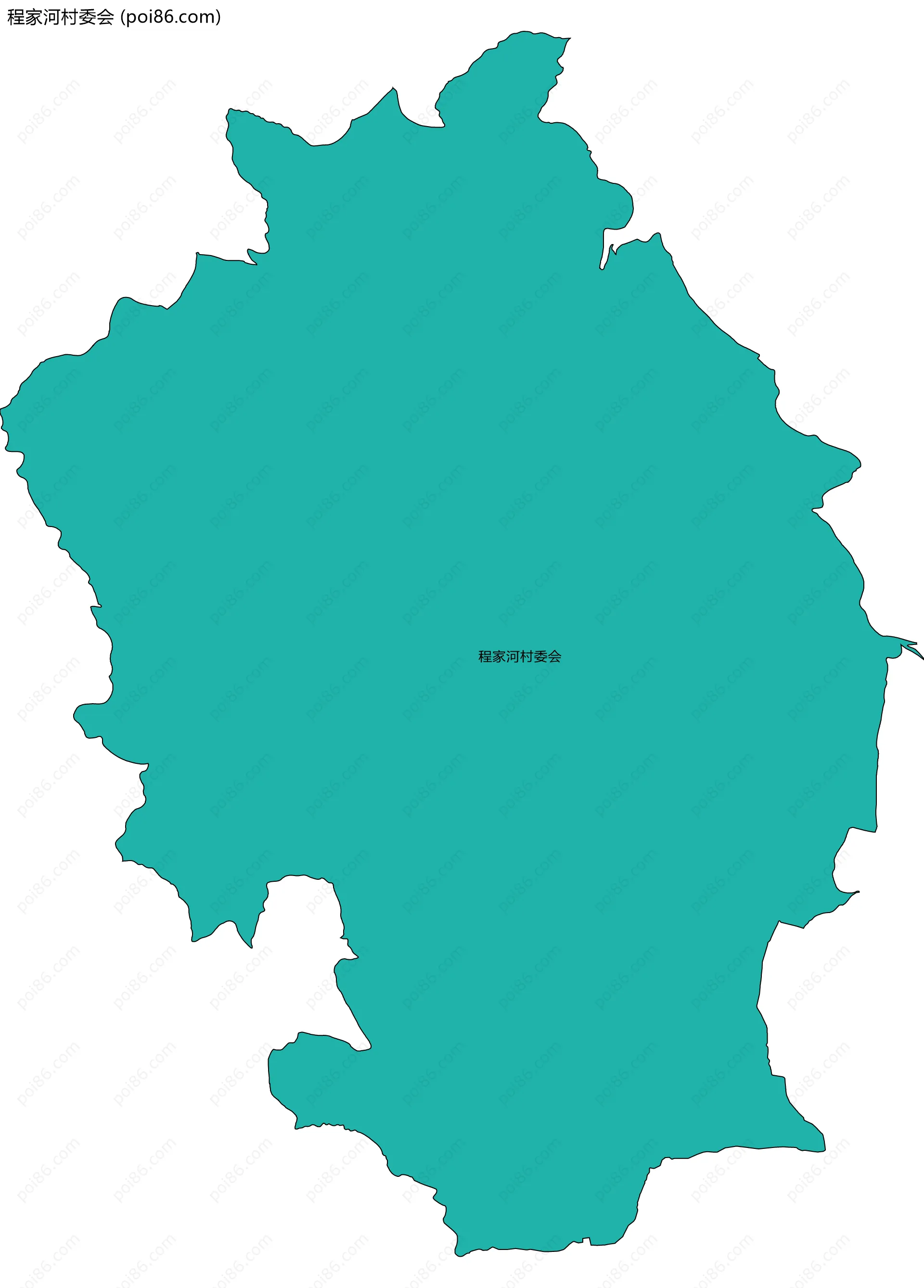 程家河村委会边界地图
