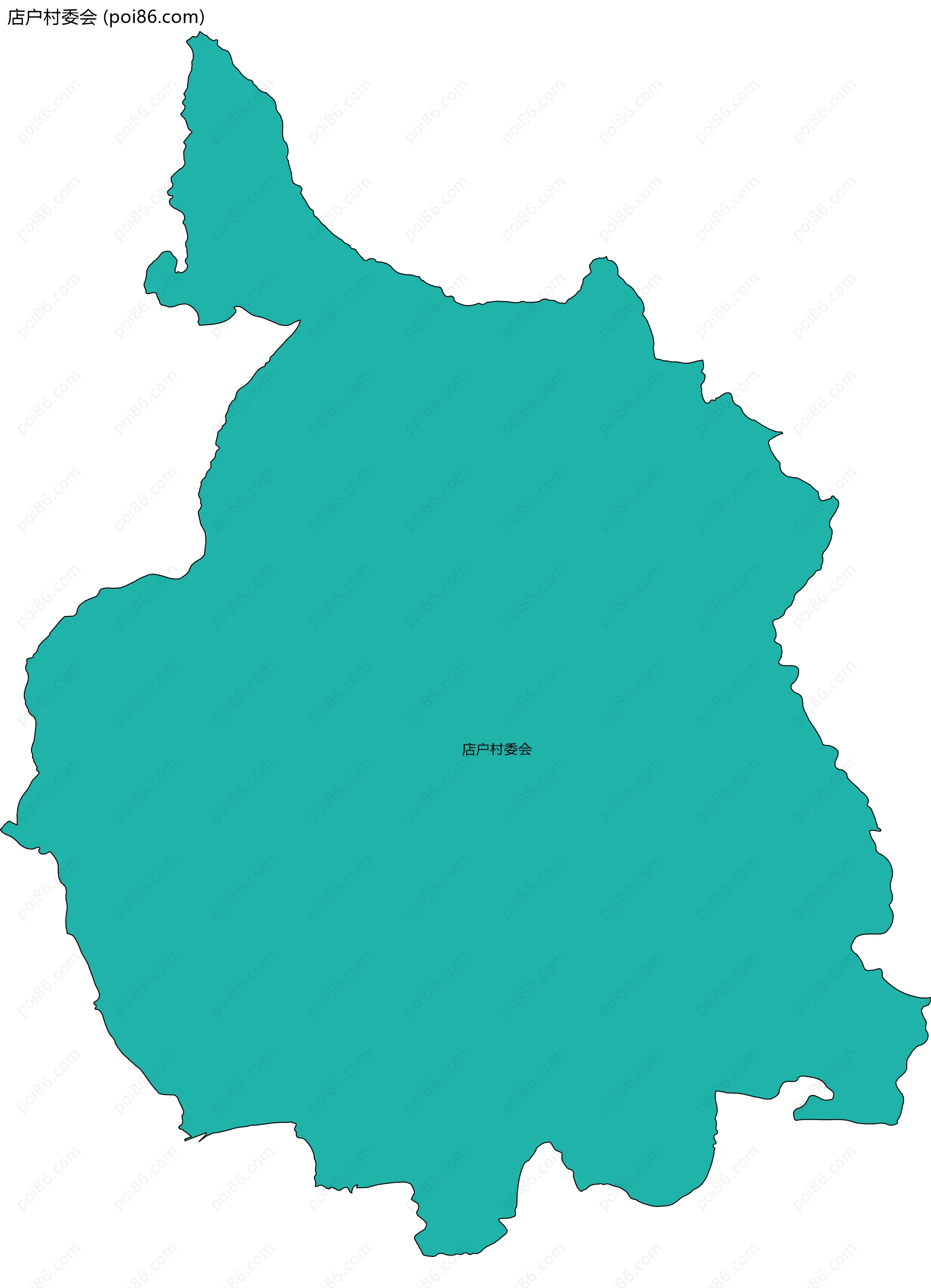 店户村委会边界地图