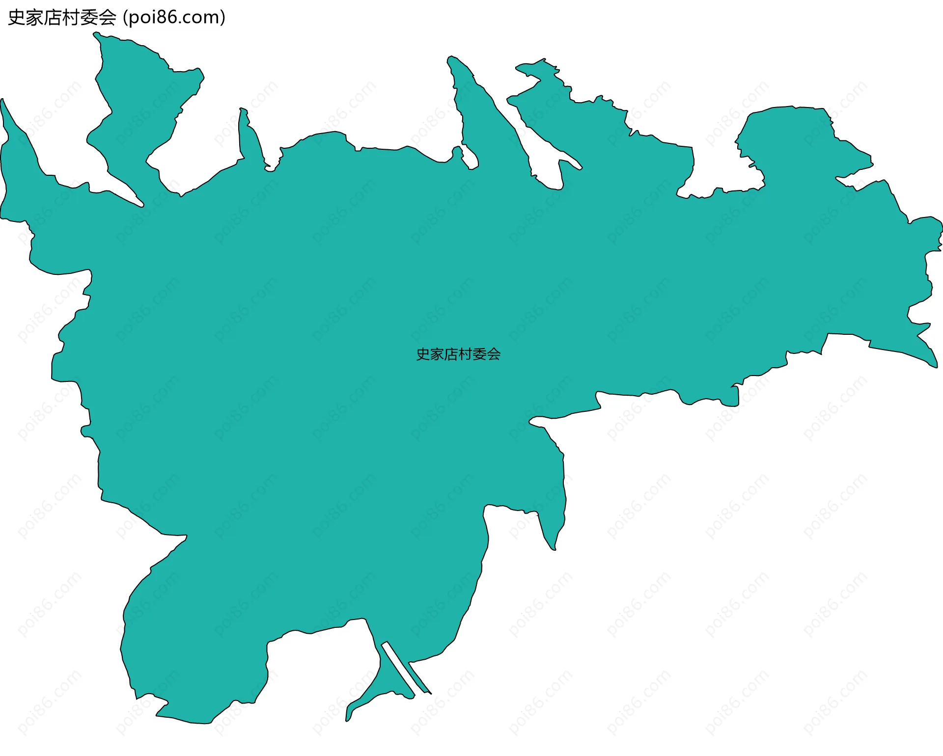 史家店村委会边界地图