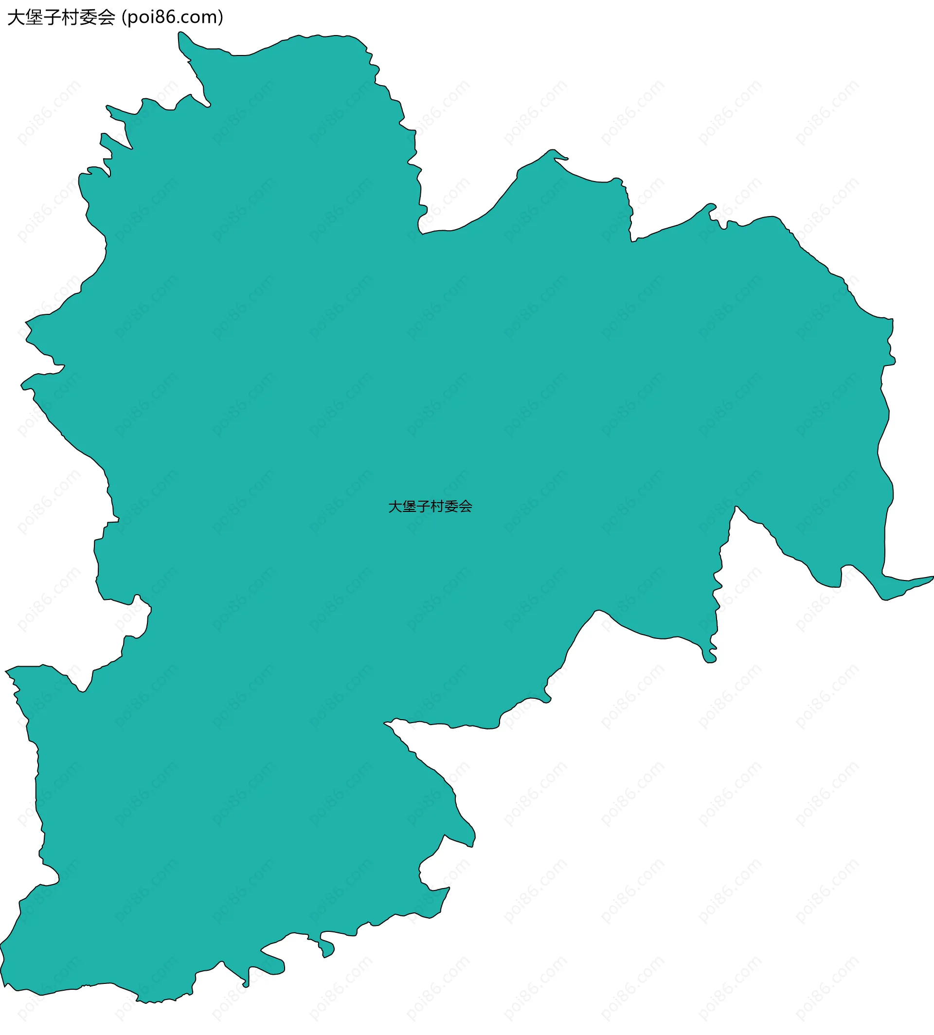 大堡子村委会边界地图