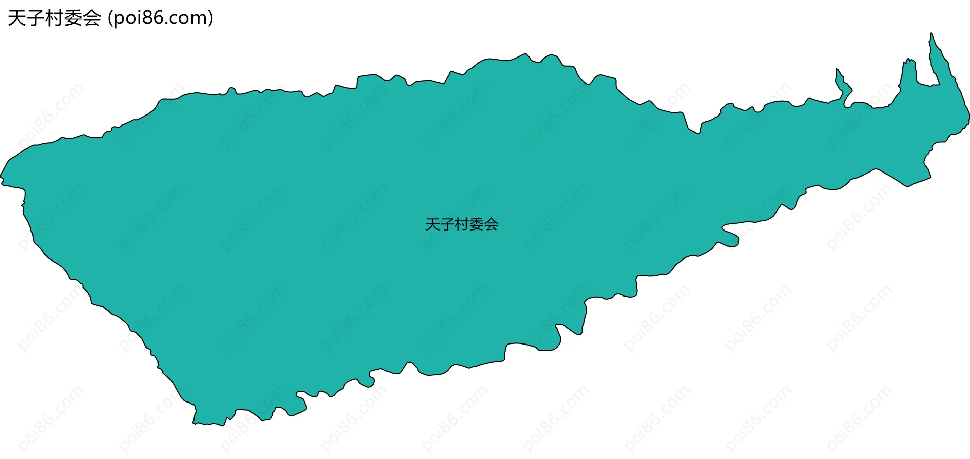 天子村委会边界地图