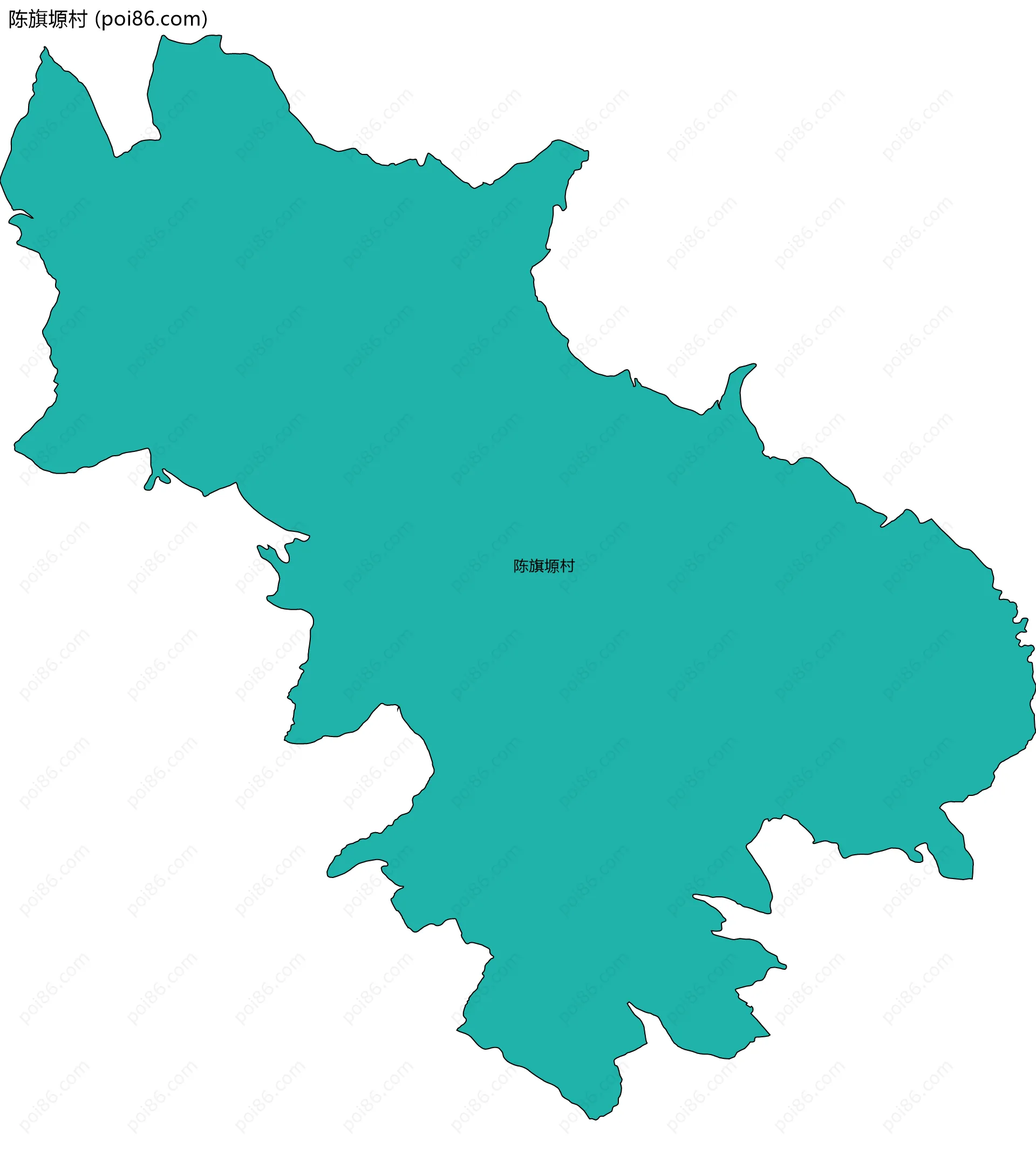 陈旗塬村边界地图