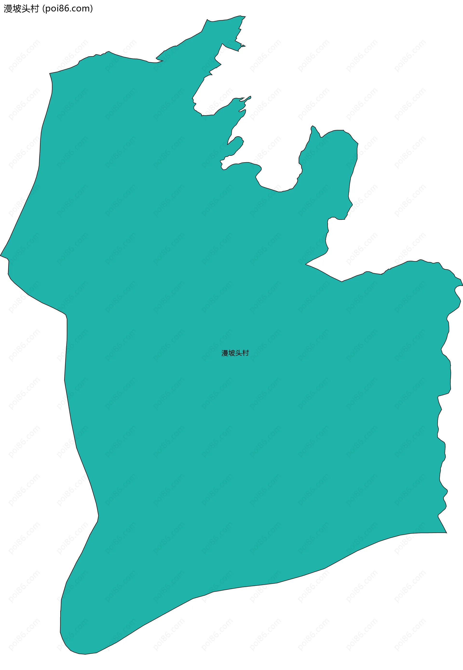 漫坡头村边界地图