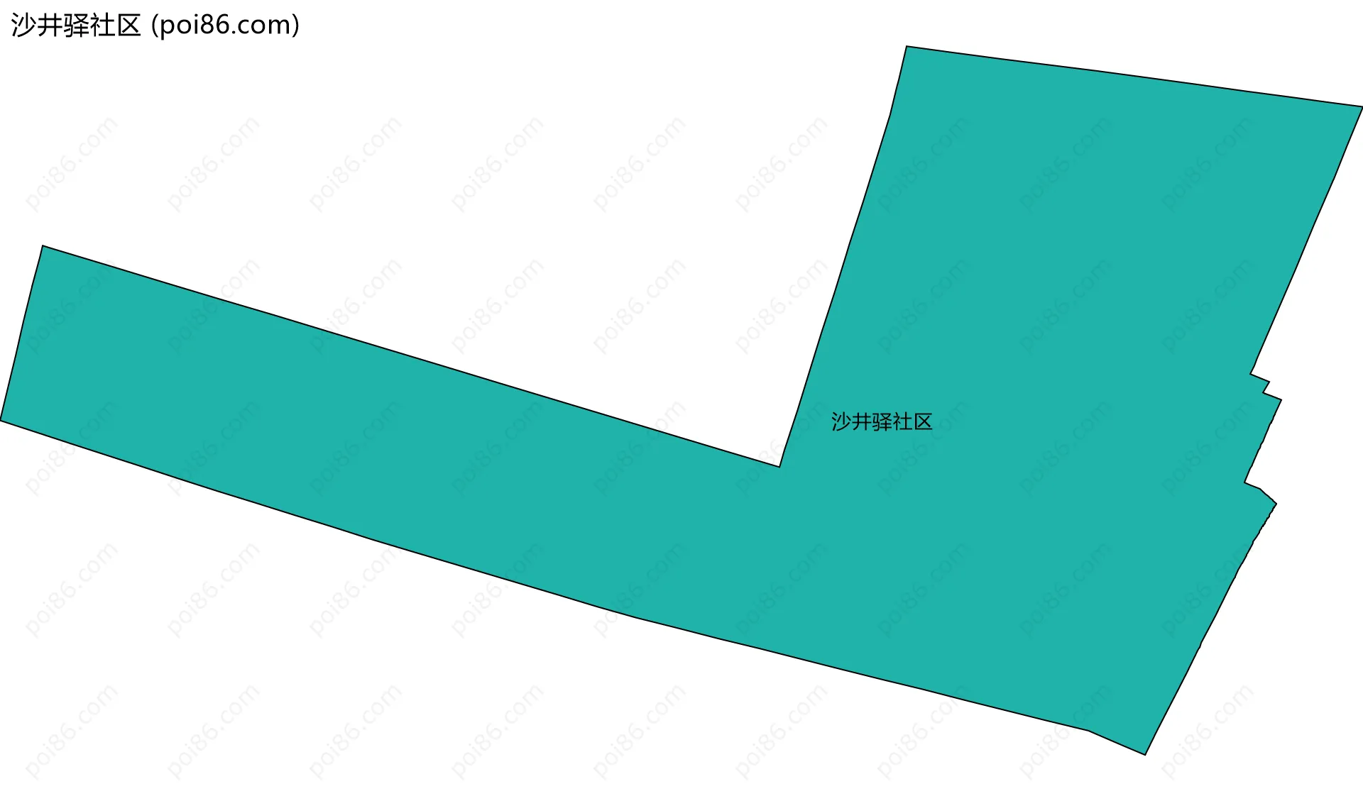 沙井驿社区边界地图