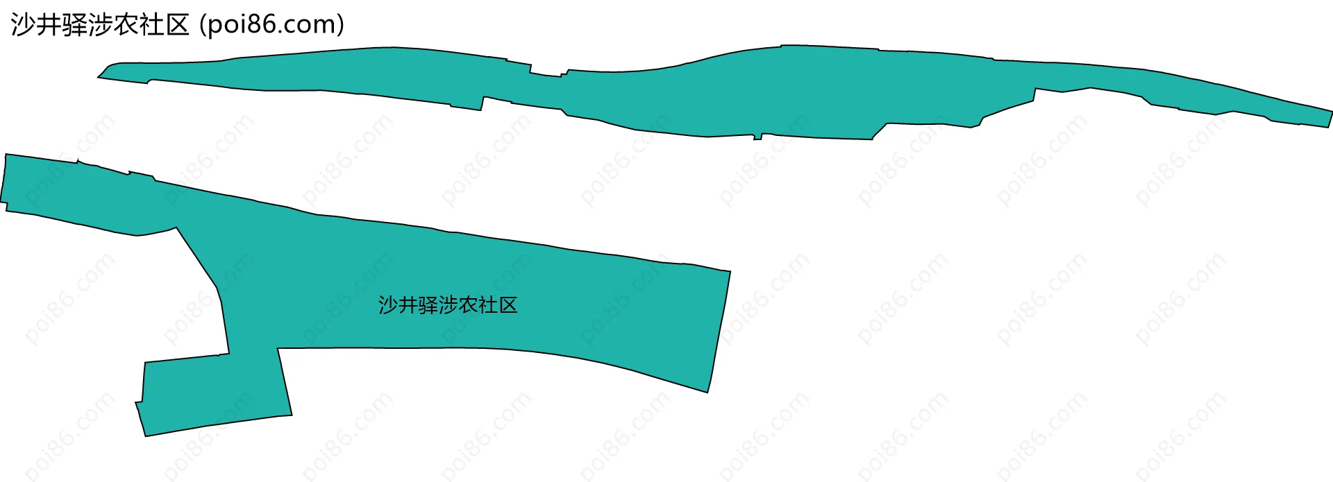 沙井驿涉农社区边界地图