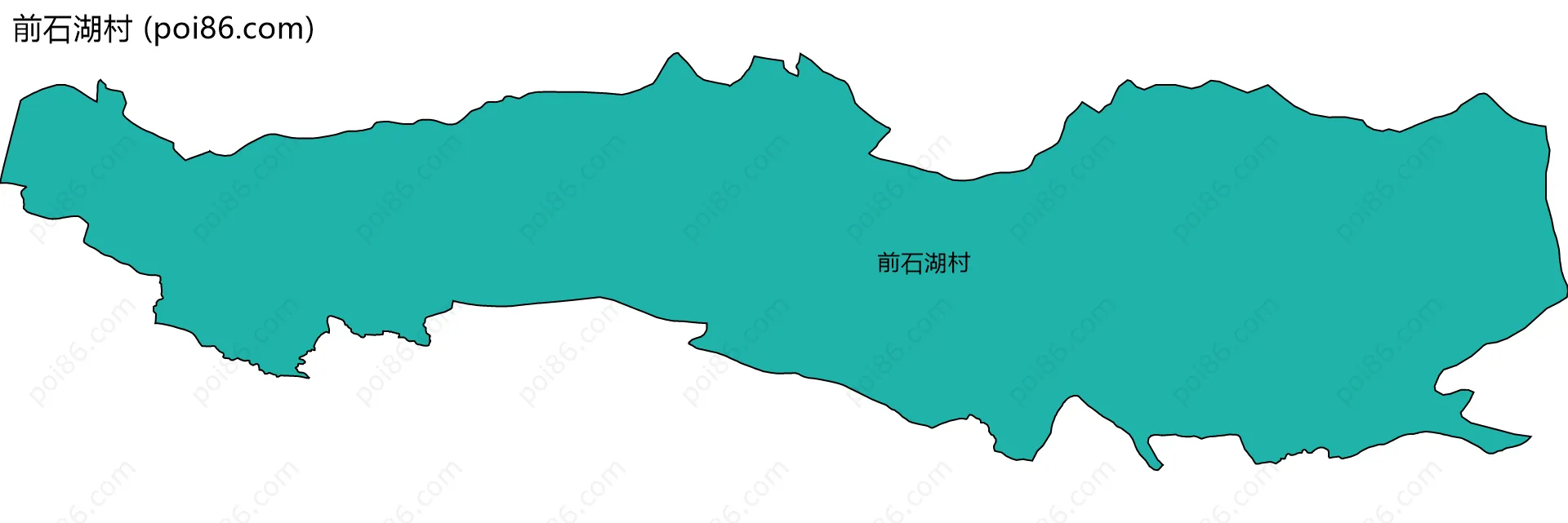 前石湖村边界地图