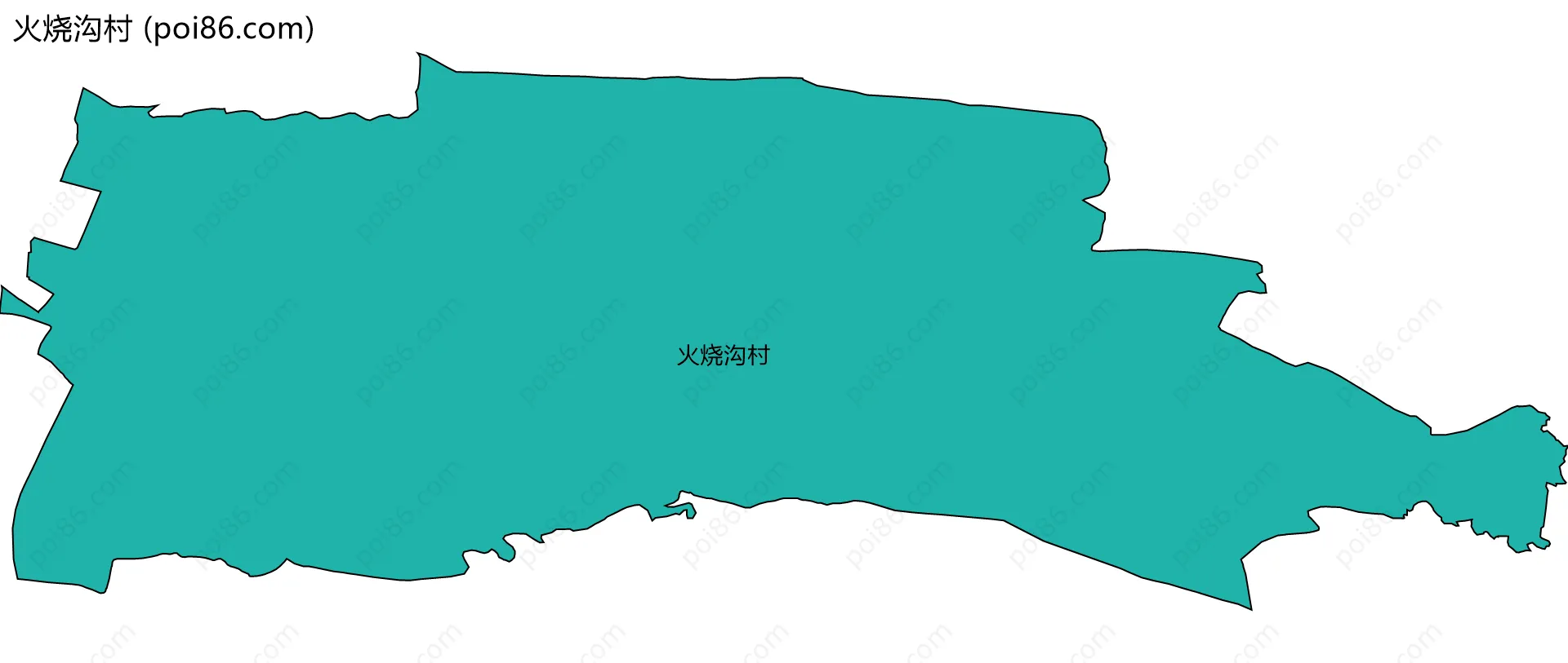 火烧沟村边界地图