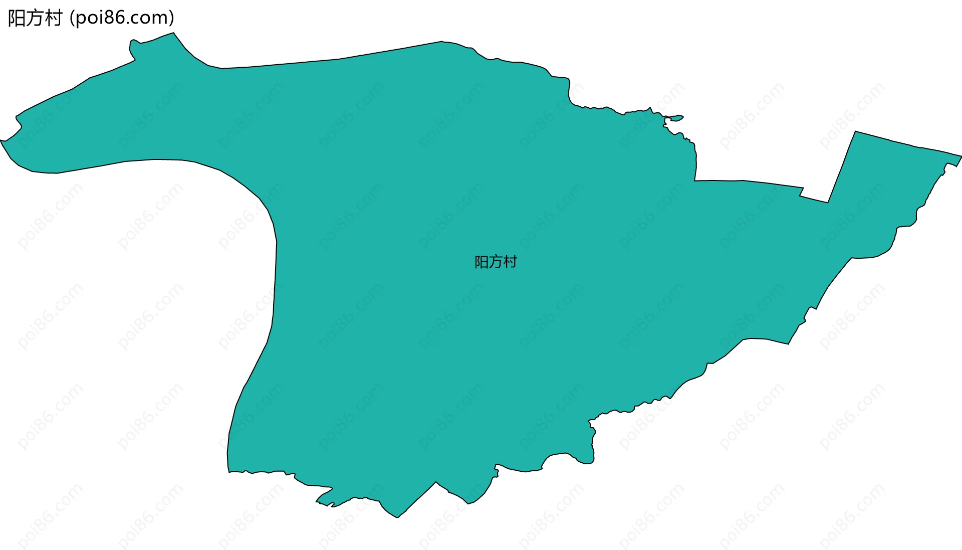 阳方村边界地图