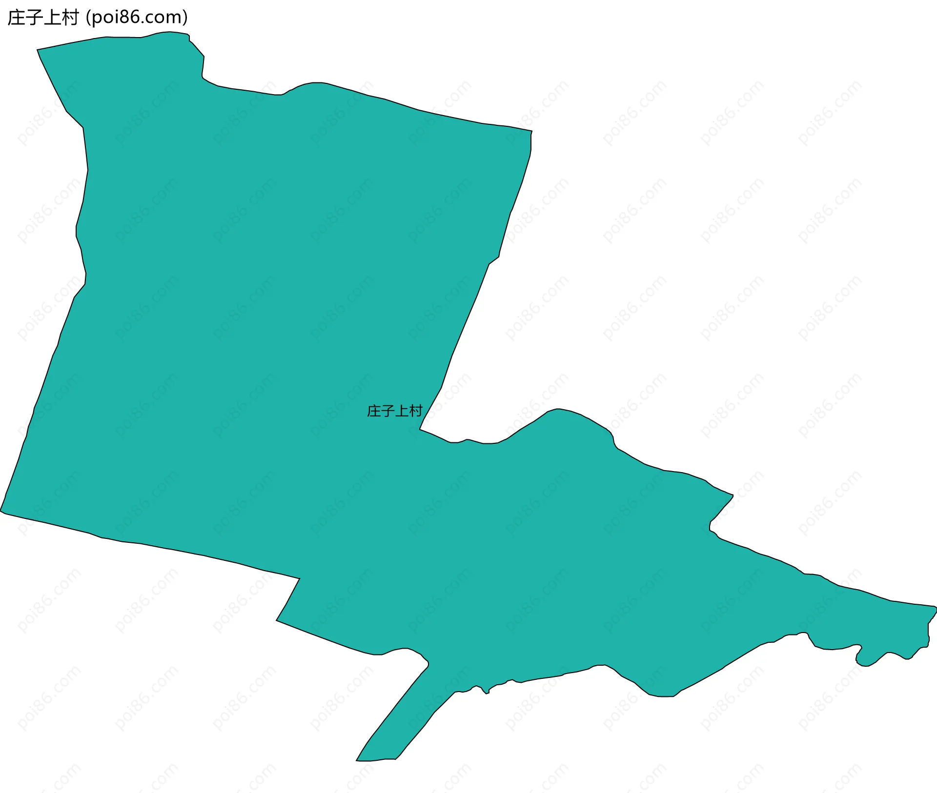 庄子上村边界地图