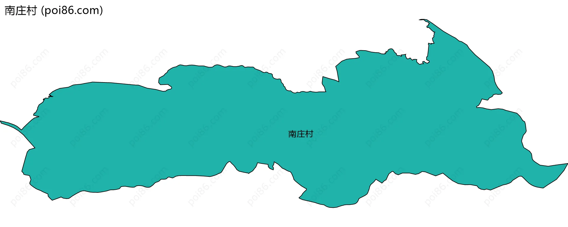 南庄村边界地图