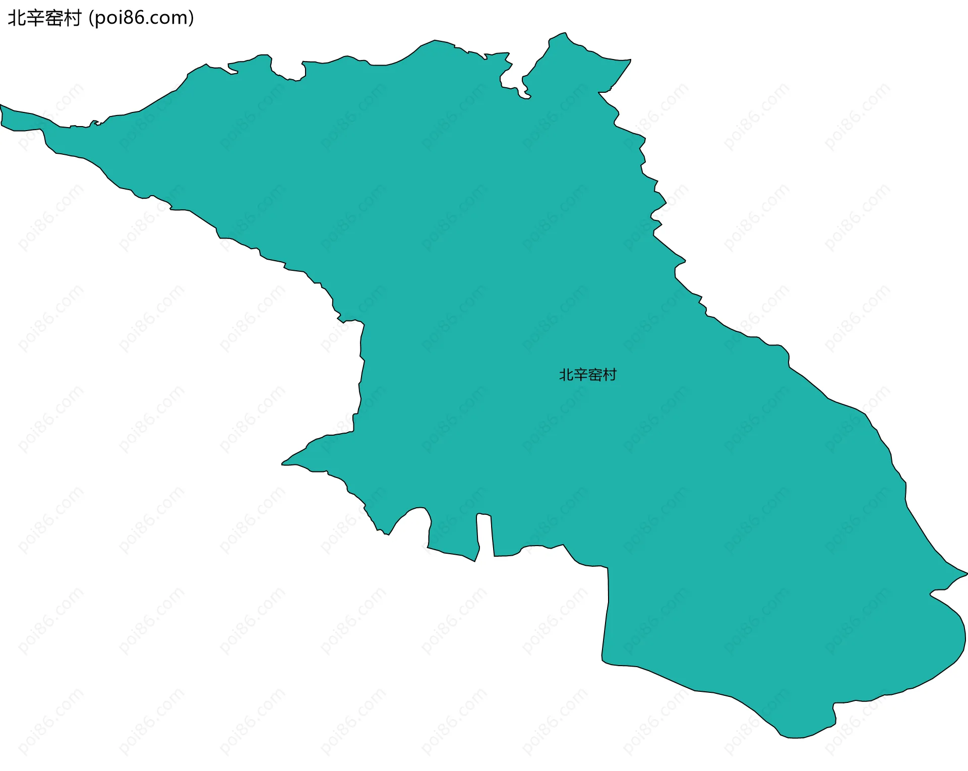 北辛窑村边界地图