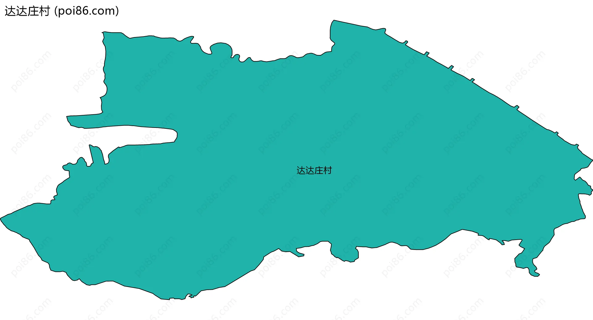 达达庄村边界地图